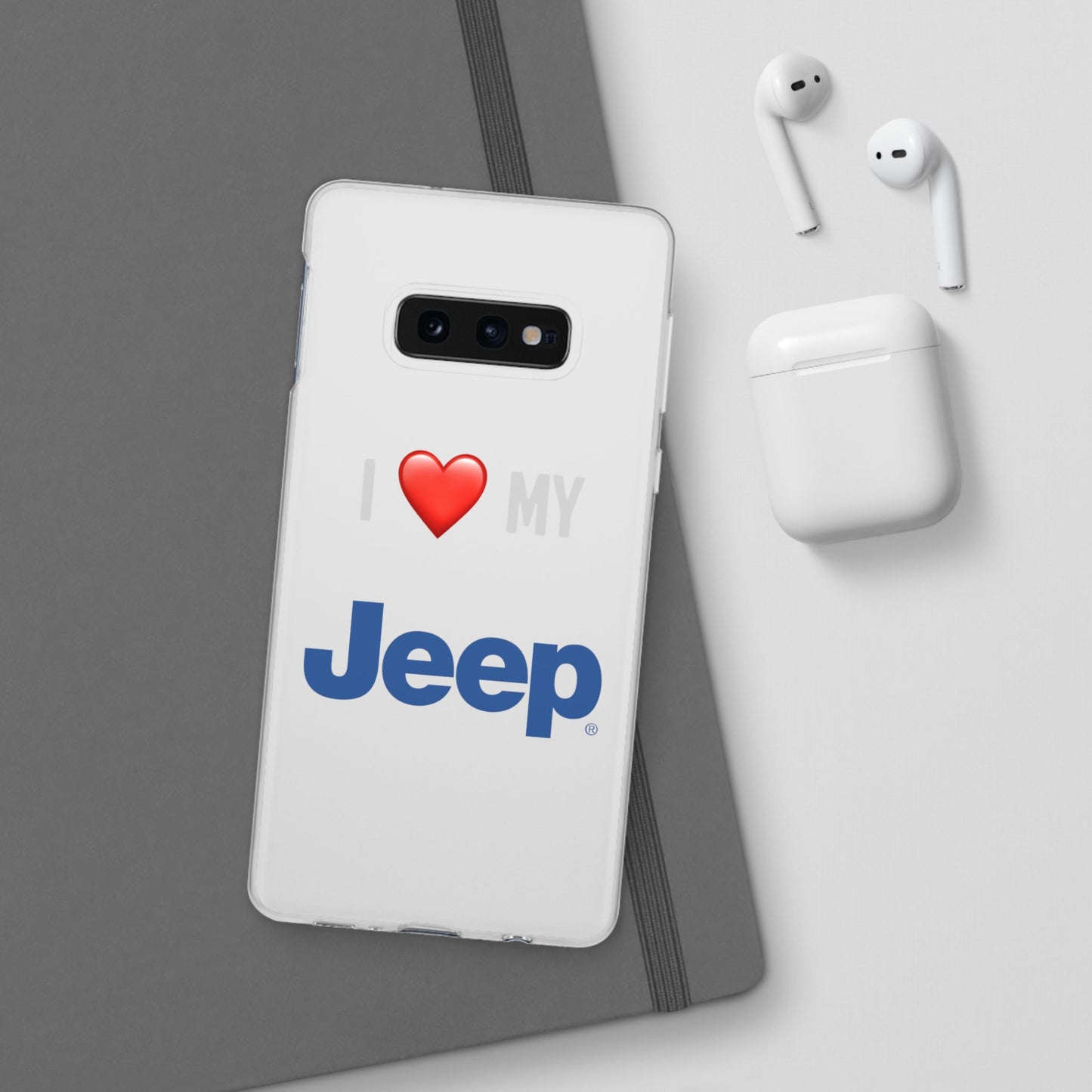 Jeep Phone Case - Flexible And Frosted TPU Plastic I Love My Jeep Phone Case