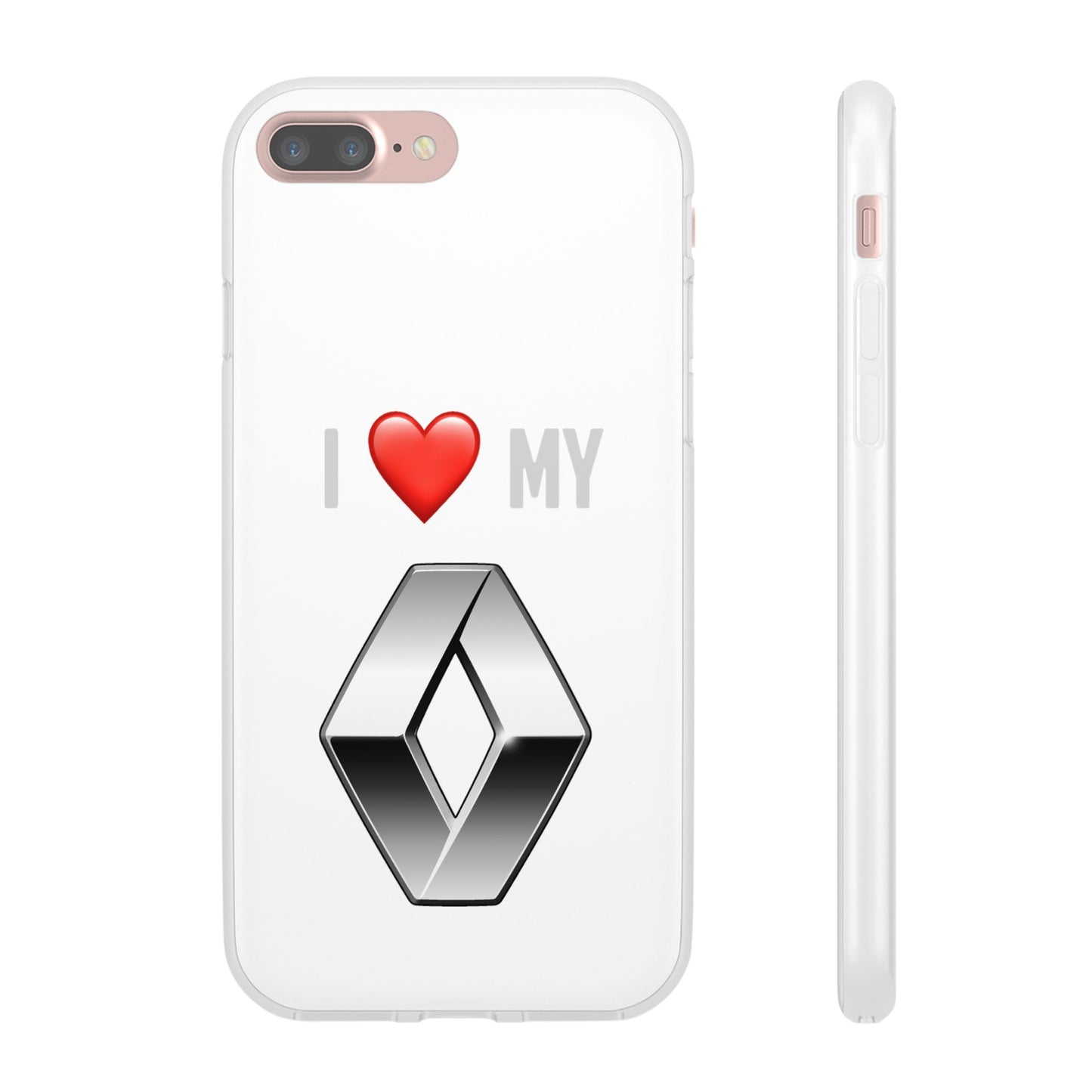 Renault Phone Case - Flexible And Frosted TPU Plastic I Love My Renault Phone Case