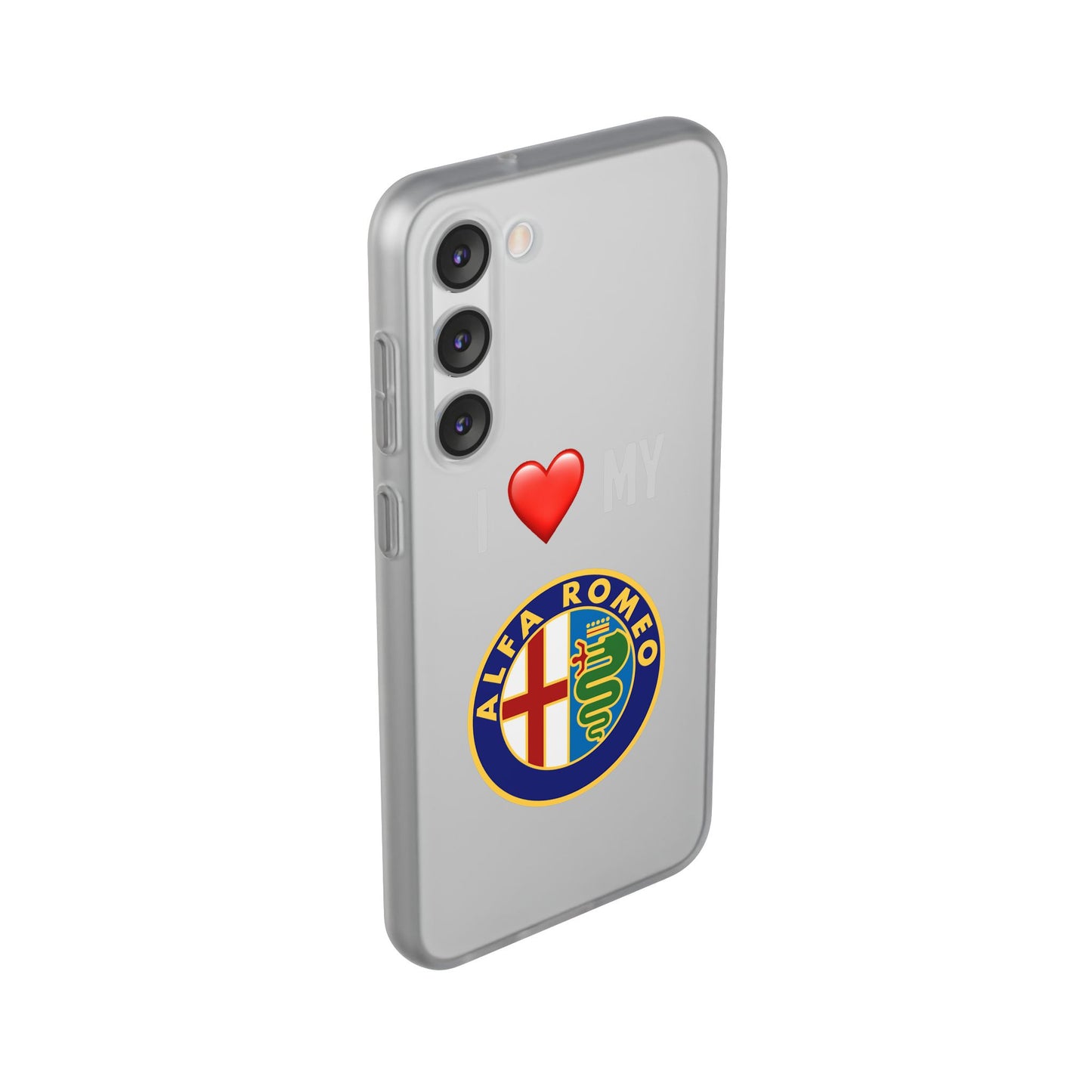 Alfa Romeo Phone Case - Flexible And Frosted TPU Plastic I Love My Alfa Romeo Phone Case