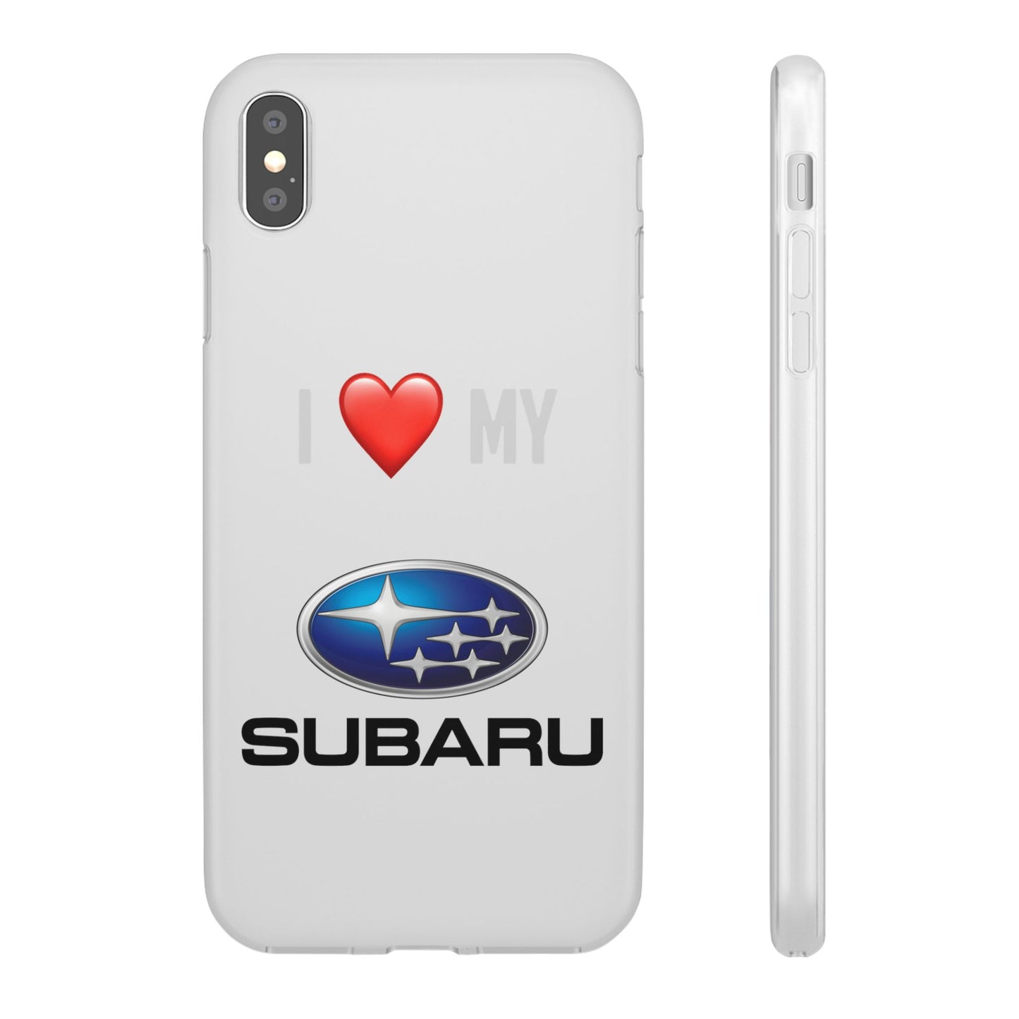 Subaru Phone Case - Flexible And Frosted TPU Plastic I Love My Subaru Phone Case
