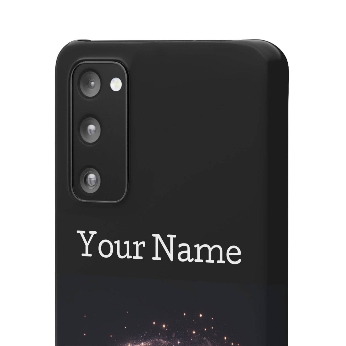 Leo Phone Case - Glossy Black Polycarbonate Snap Case Phone Protection