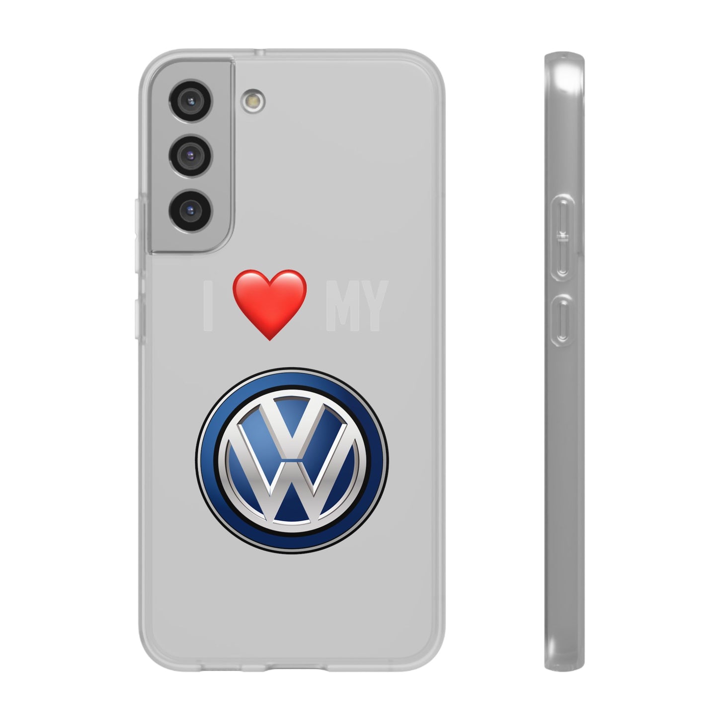 Volkswagen Phone Case - Flexible And Frosted TPU Plastic I Love My Volkswagen Phone Case