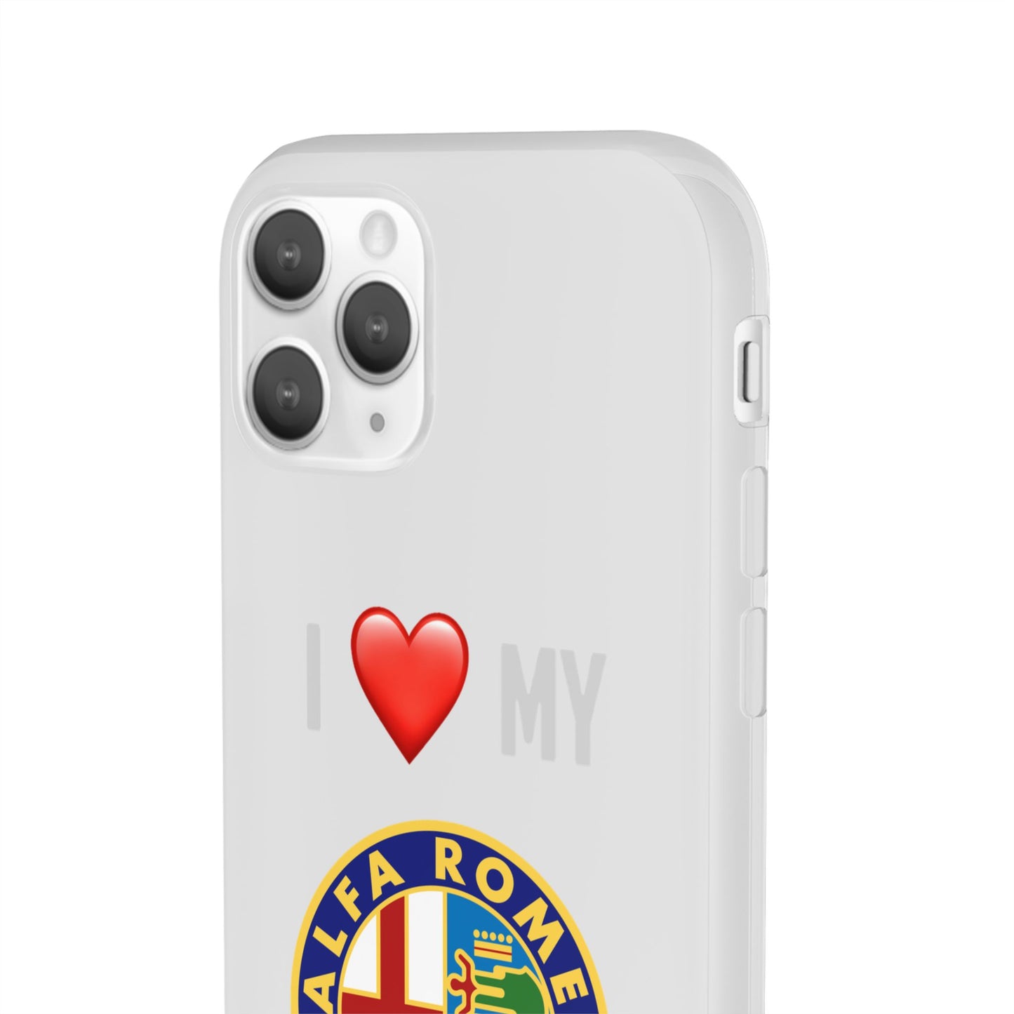 Alfa Romeo Phone Case - Flexible And Frosted TPU Plastic I Love My Alfa Romeo Phone Case