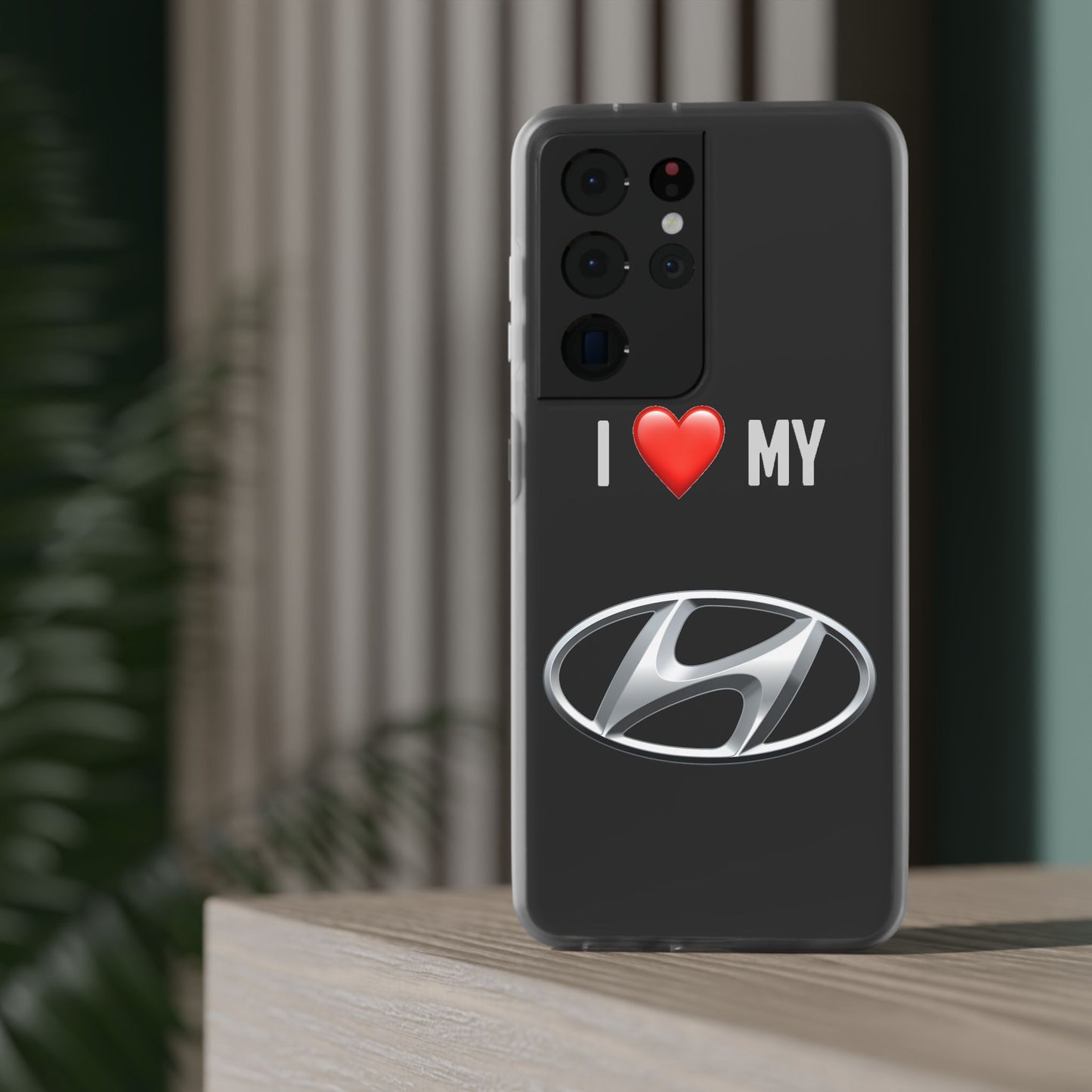 Hyundai Phone Case - Flexible And Frosted TPU Plastic I Love My Hyundai Phone Case
