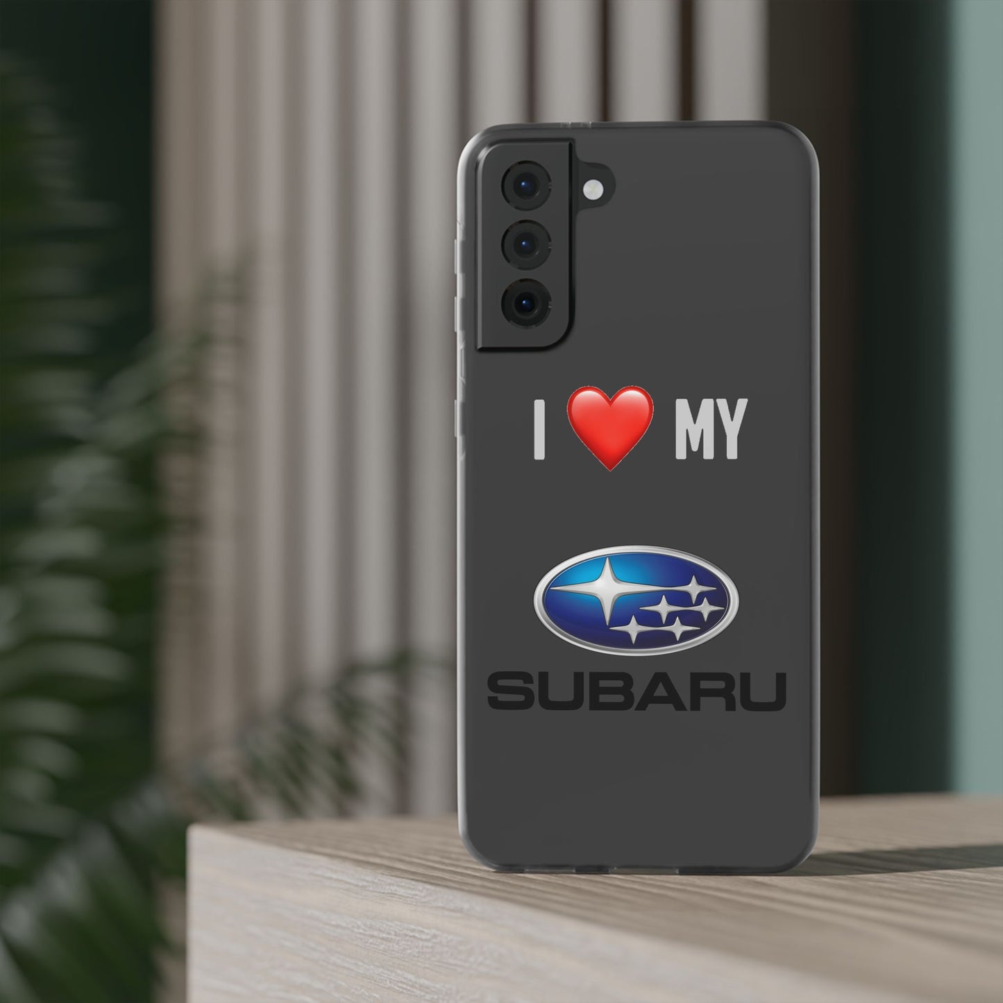 Subaru Phone Case - Flexible And Frosted TPU Plastic I Love My Subaru Phone Case
