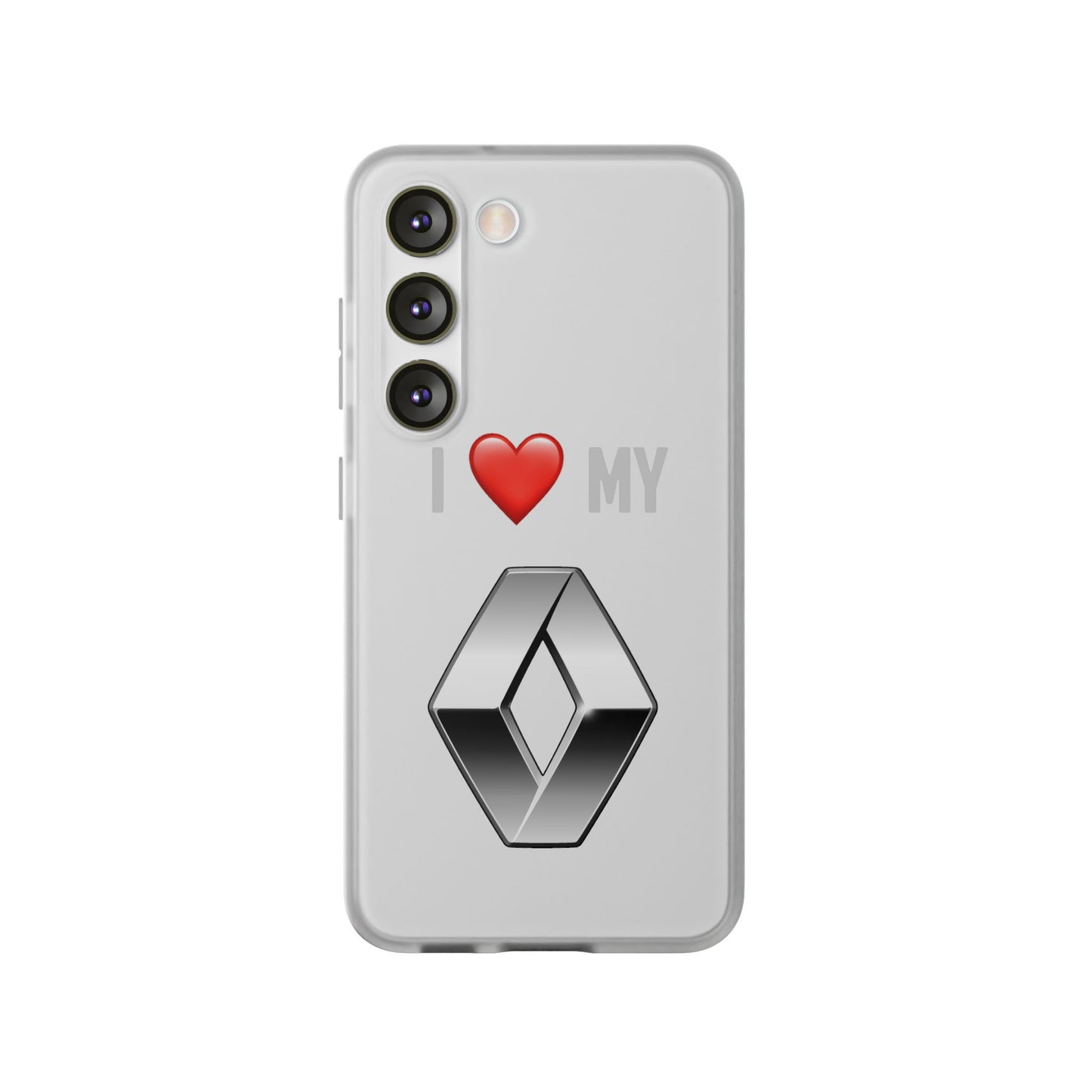Renault Phone Case - Flexible And Frosted TPU Plastic I Love My Renault Phone Case