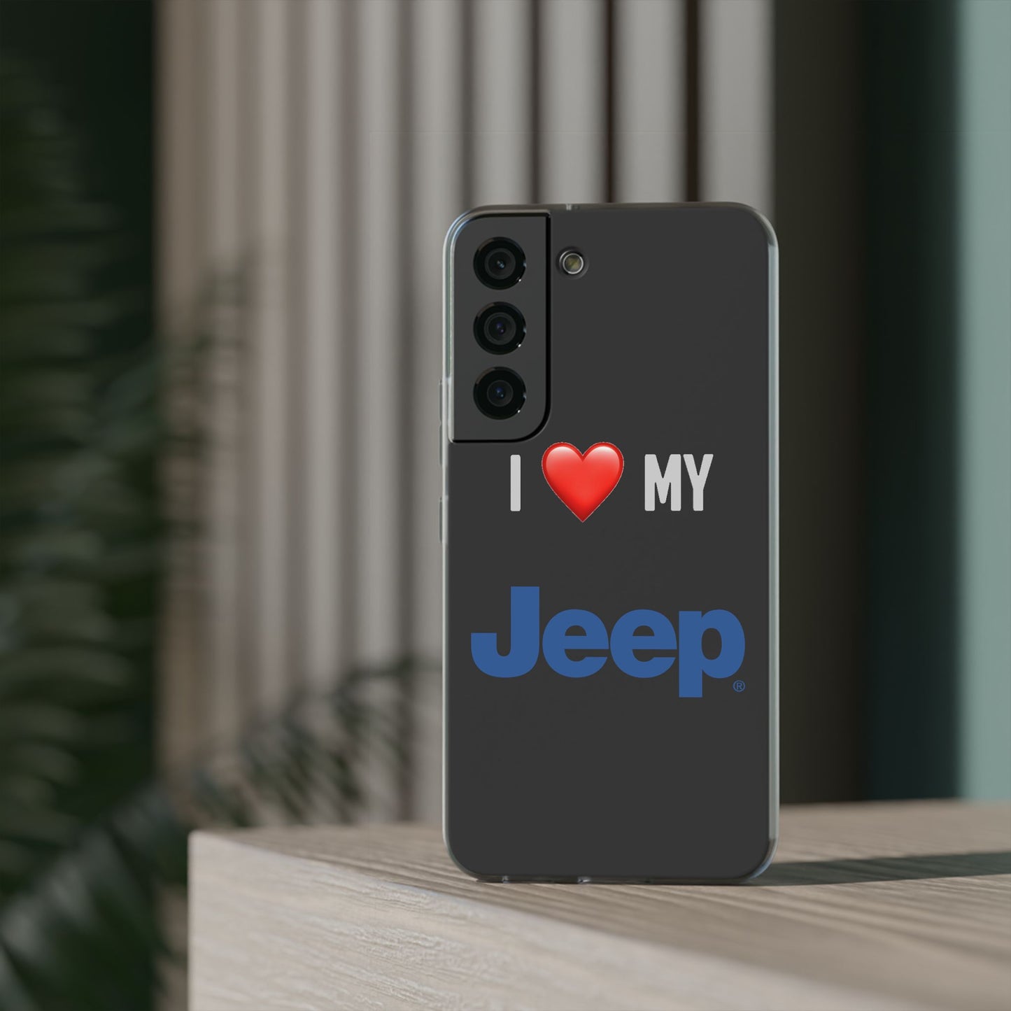 Jeep Phone Case - Flexible And Frosted TPU Plastic I Love My Jeep Phone Case