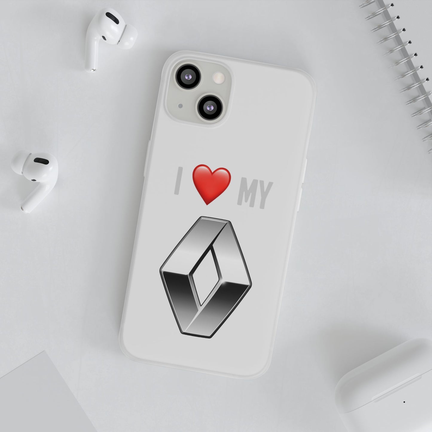Renault Phone Case - Flexible And Frosted TPU Plastic I Love My Renault Phone Case