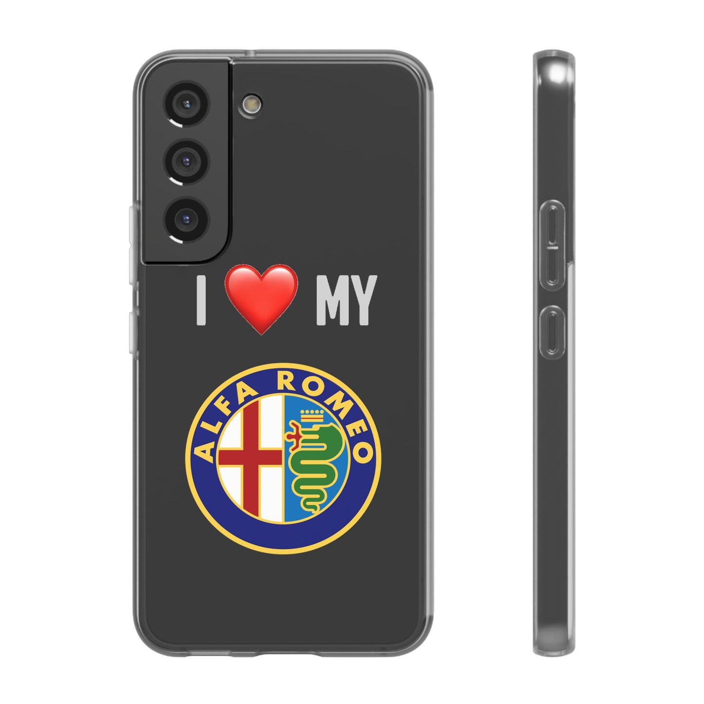 Alfa Romeo Phone Case - Flexible And Frosted TPU Plastic I Love My Alfa Romeo Phone Case