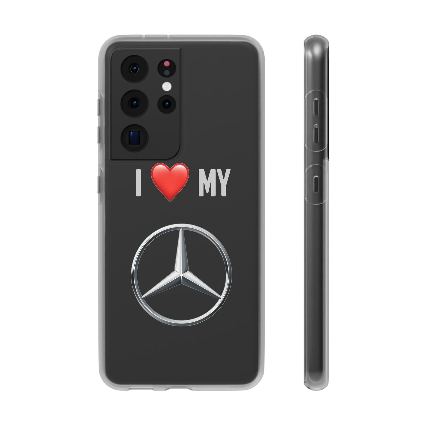 Mercedes Phone Case - Flexible And Frosted TPU Plastic I Love My Mercedes Phone Case