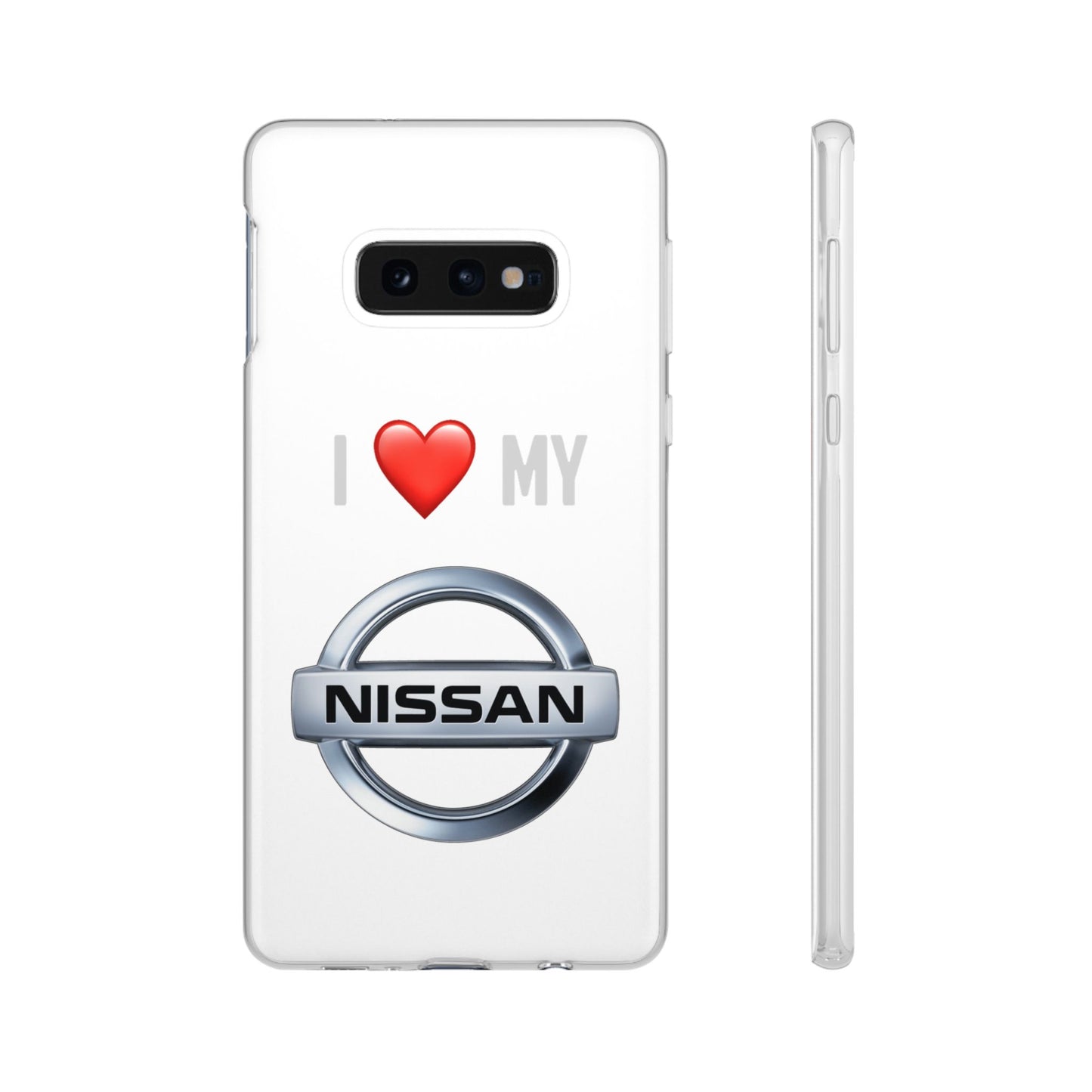 Nissan Phone Case - Flexible And Frosted TPU Plastic I Love My Nissan Phone Case