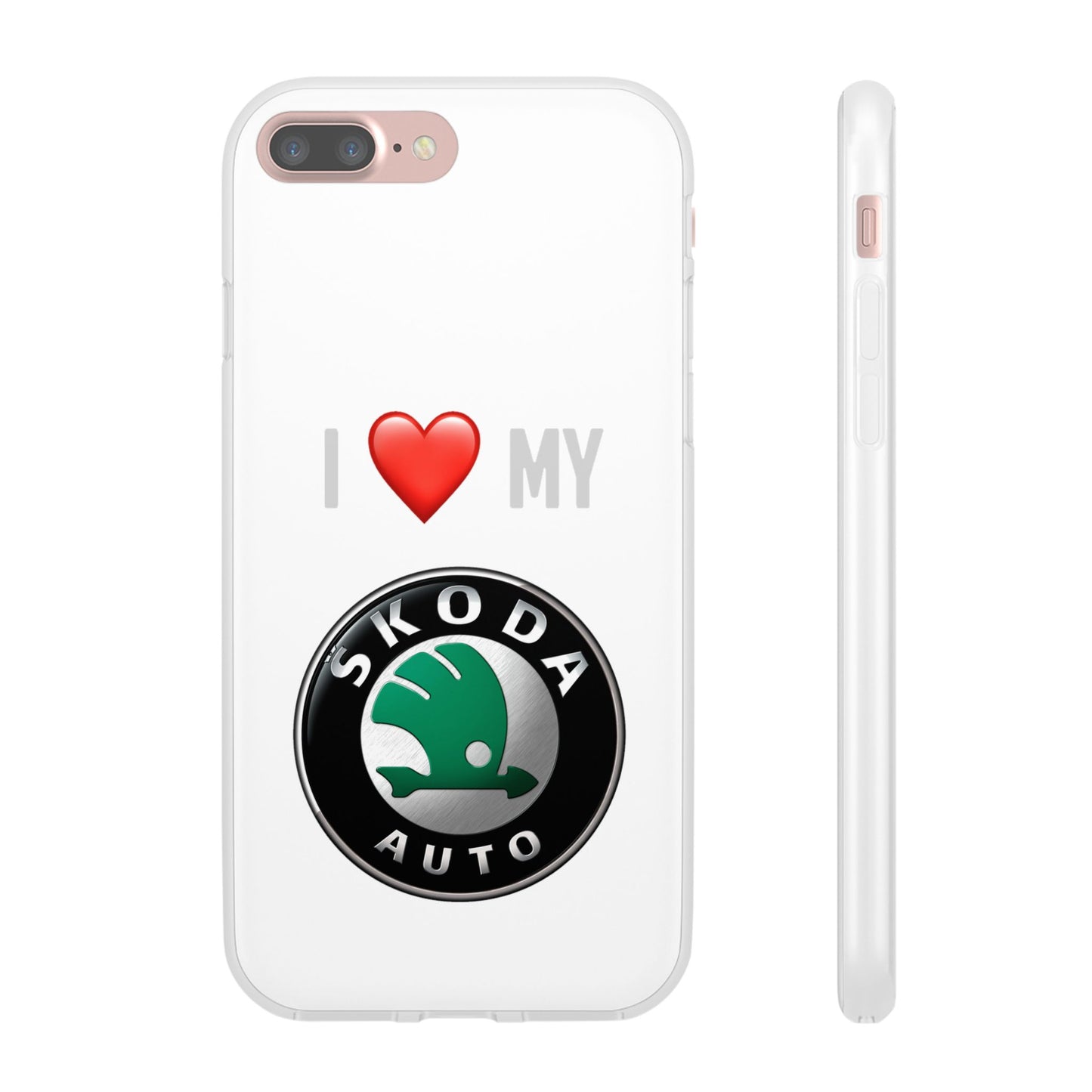 Skoda Phone Case - Flexible And Frosted TPU Plastic I Love My Skoda Phone Case