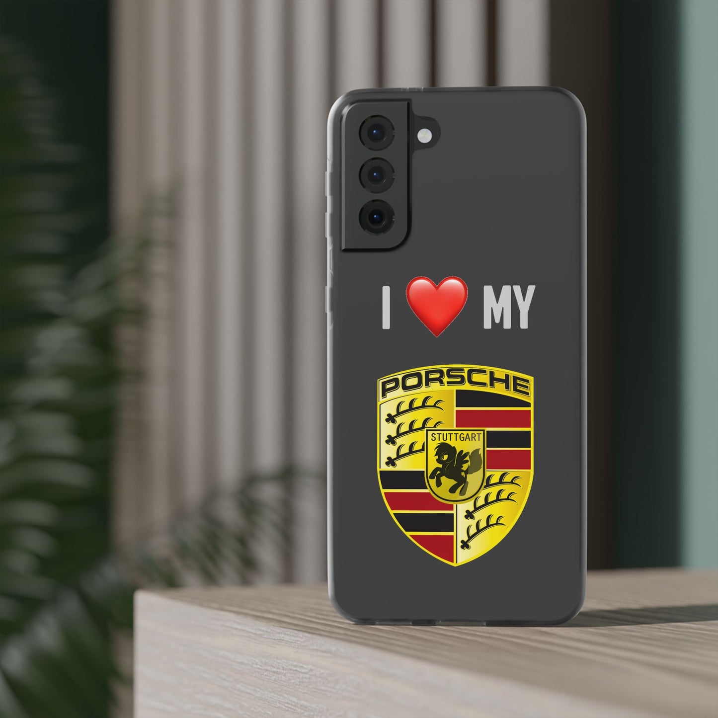 Porsche Phone Case - Flexible And Frosted TPU Plastic I Love My Porsche Phone Case