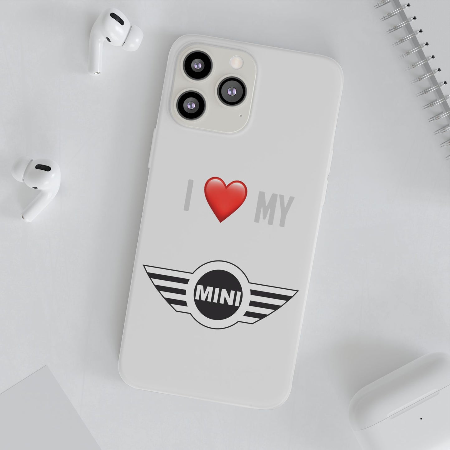 Mini Phone Case - Flexible And Frosted TPU Plastic I Love My Mini Phone Case