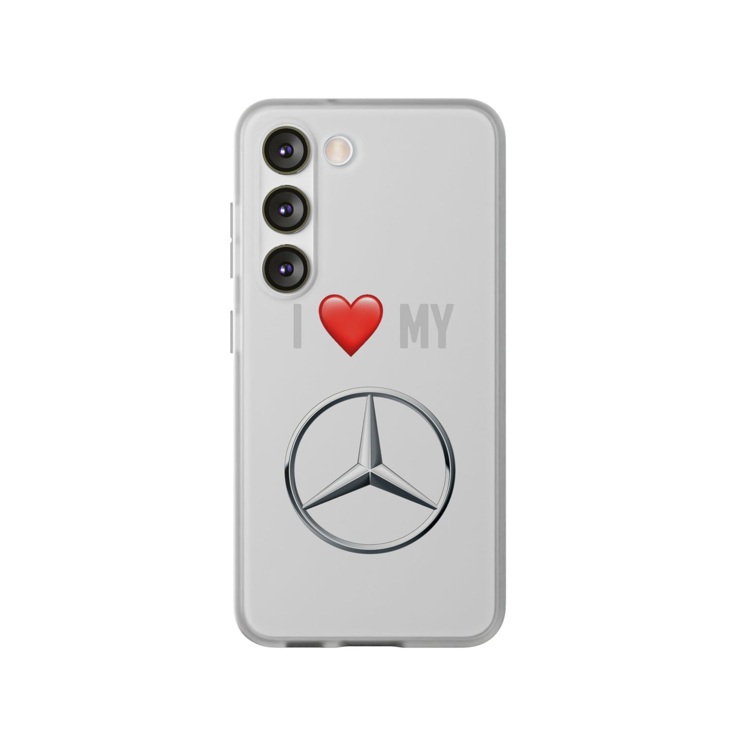 Mercedes Phone Case - Flexible And Frosted TPU Plastic I Love My Mercedes Phone Case