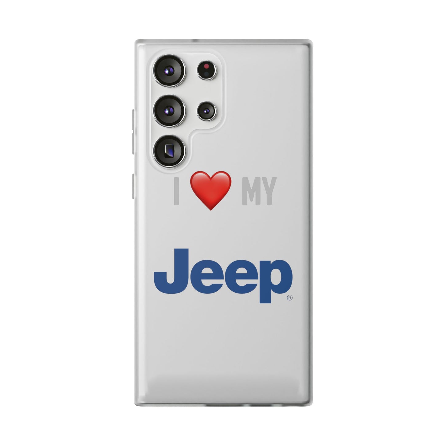 Jeep Phone Case - Flexible And Frosted TPU Plastic I Love My Jeep Phone Case