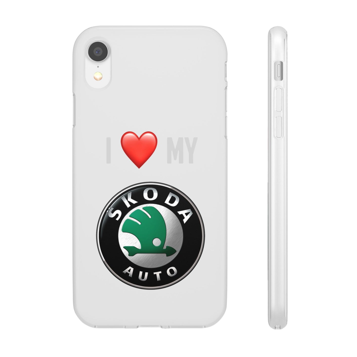 Skoda Phone Case - Flexible And Frosted TPU Plastic I Love My Skoda Phone Case