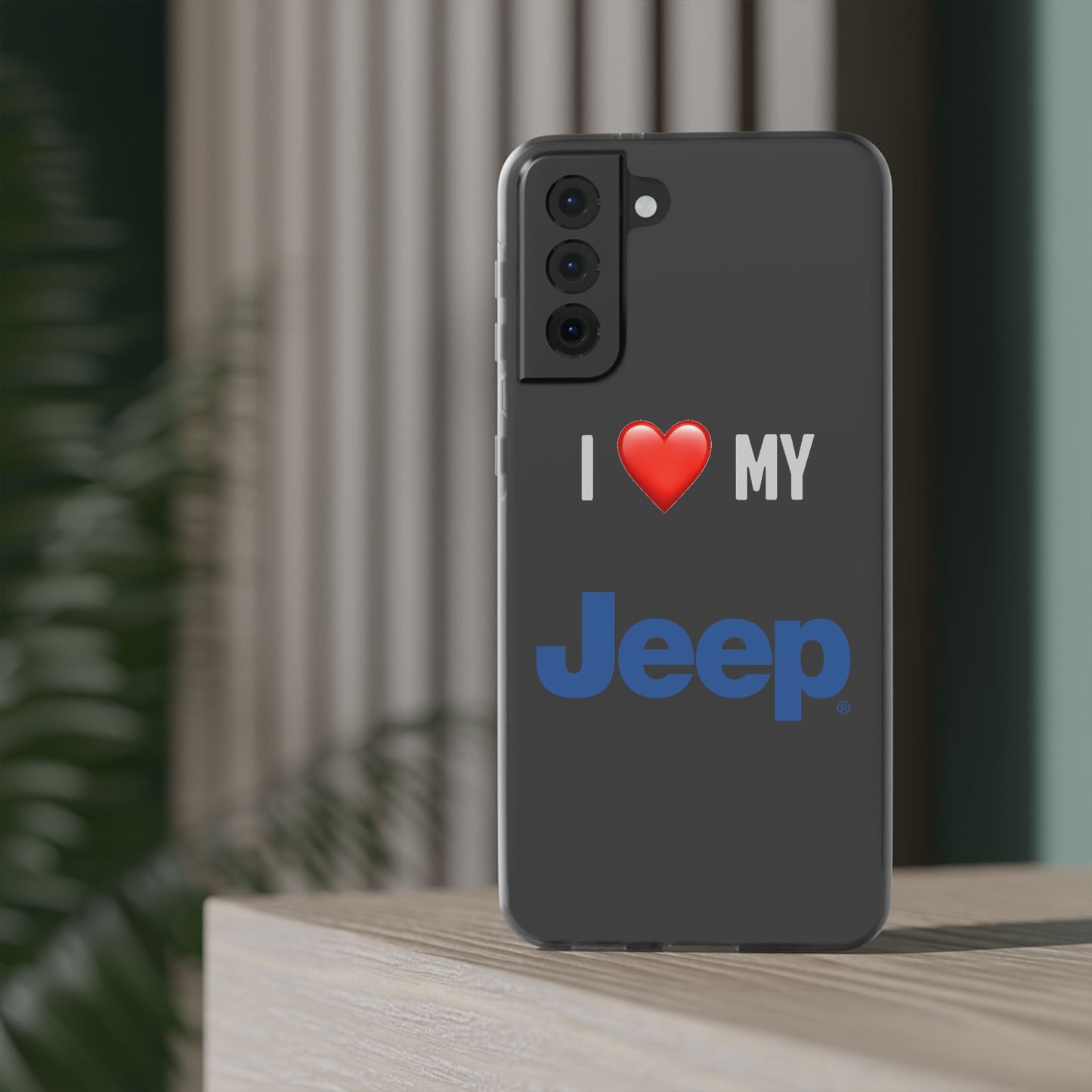 Jeep Phone Case - Flexible And Frosted TPU Plastic I Love My Jeep Phone Case