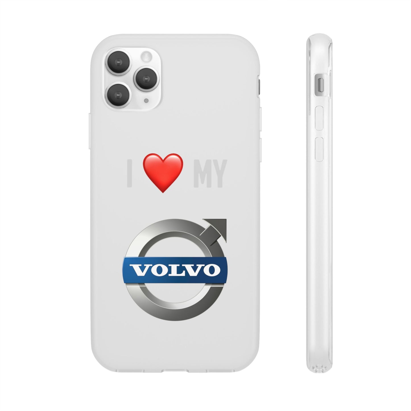 Volvo Phone Case - Flexible And Frosted TPU Plastic I Love My Volvo Phone Case