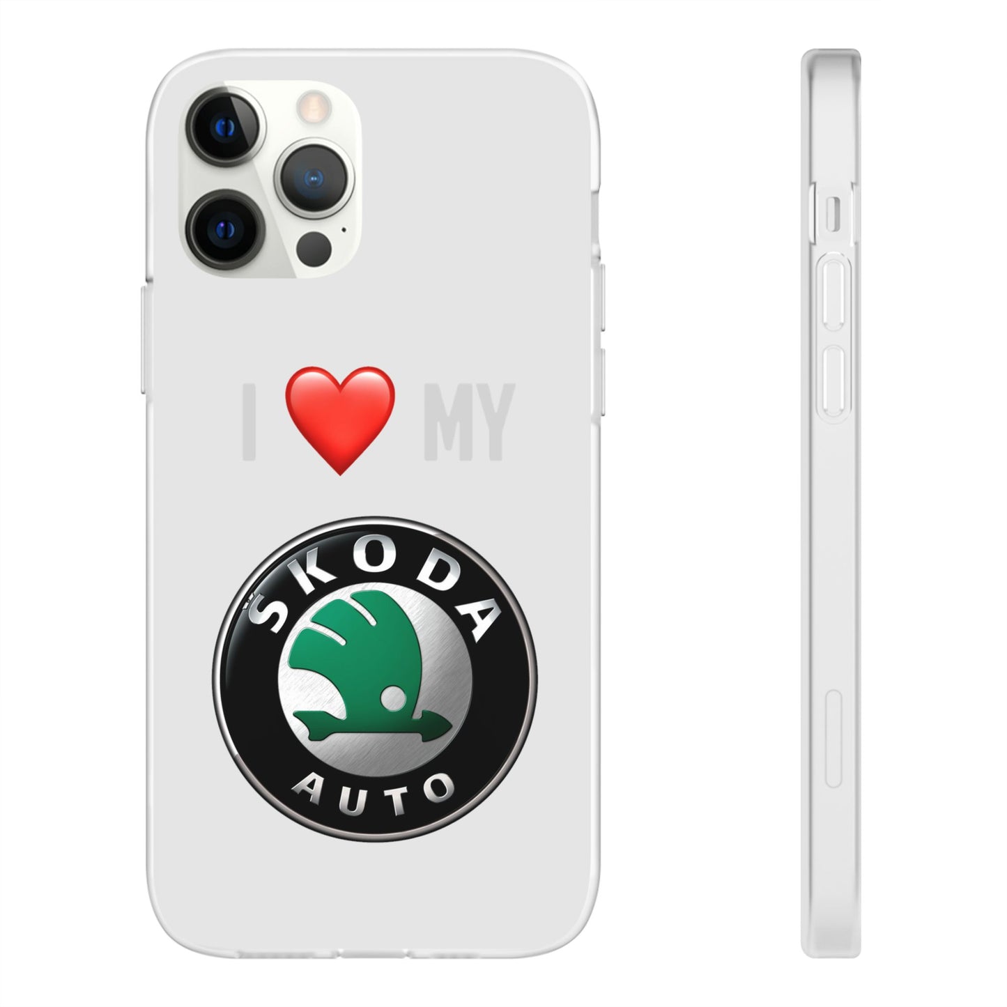 Skoda Phone Case - Flexible And Frosted TPU Plastic I Love My Skoda Phone Case