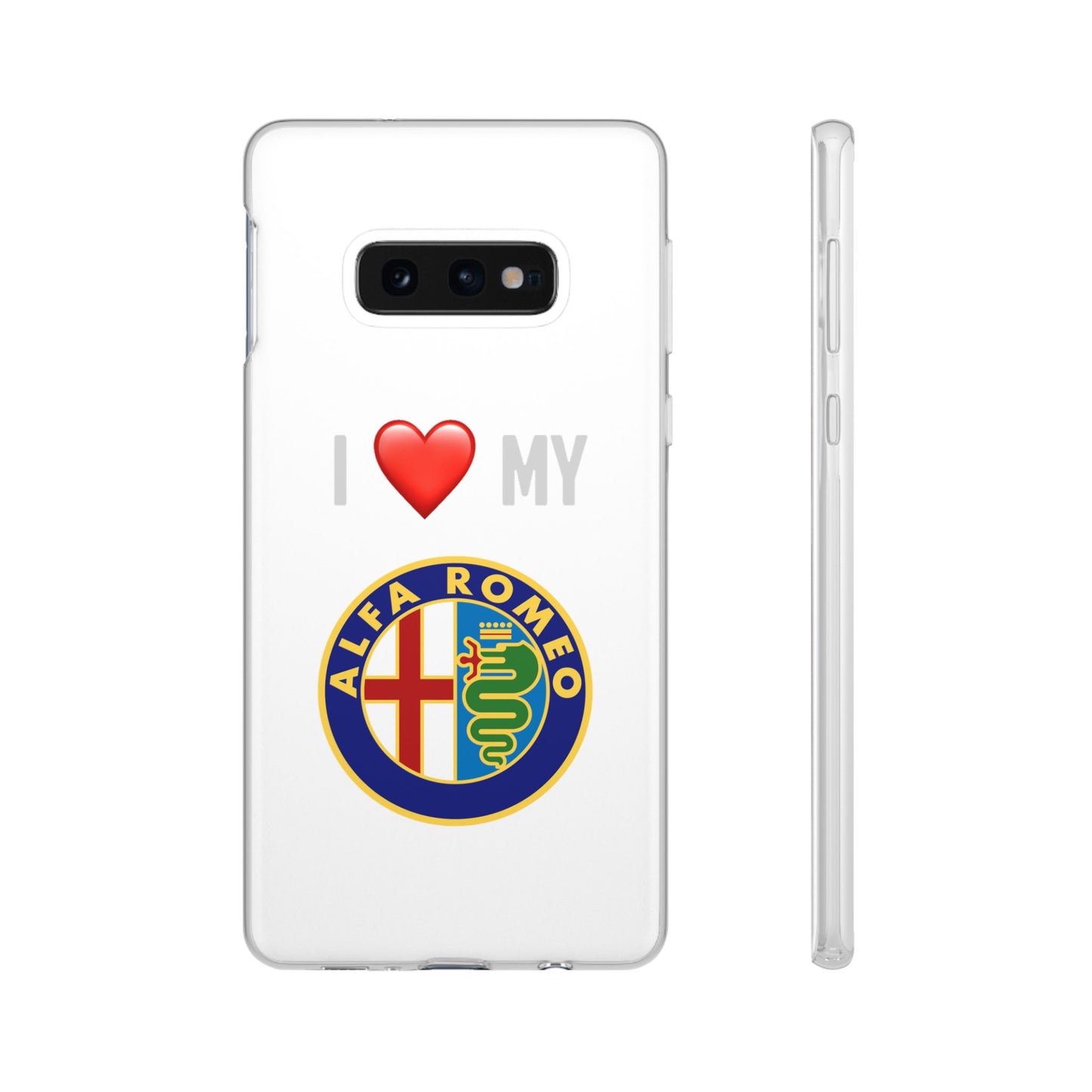 Alfa Romeo Phone Case - Flexible And Frosted TPU Plastic I Love My Alfa Romeo Phone Case
