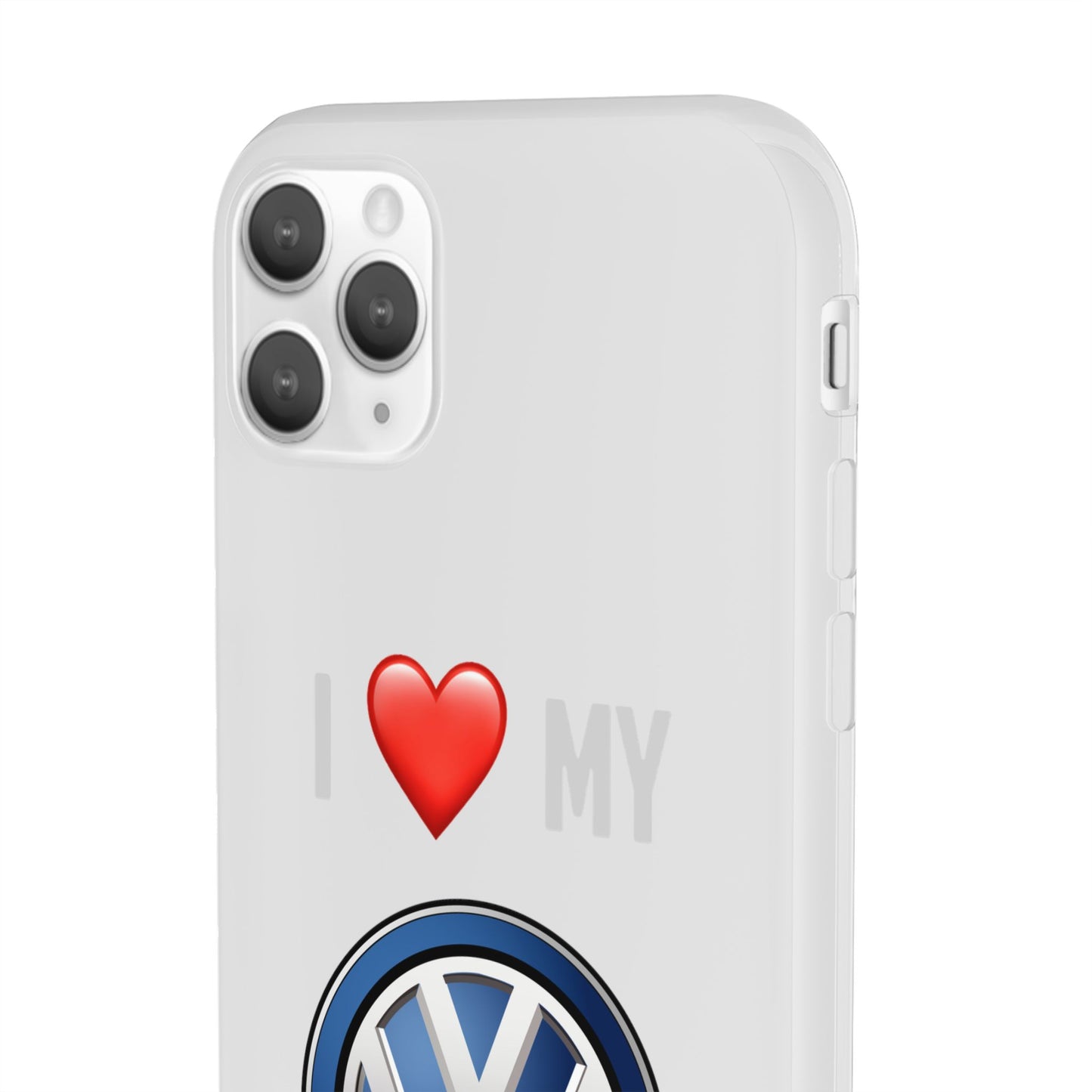 Volkswagen Phone Case - Flexible And Frosted TPU Plastic I Love My Volkswagen Phone Case