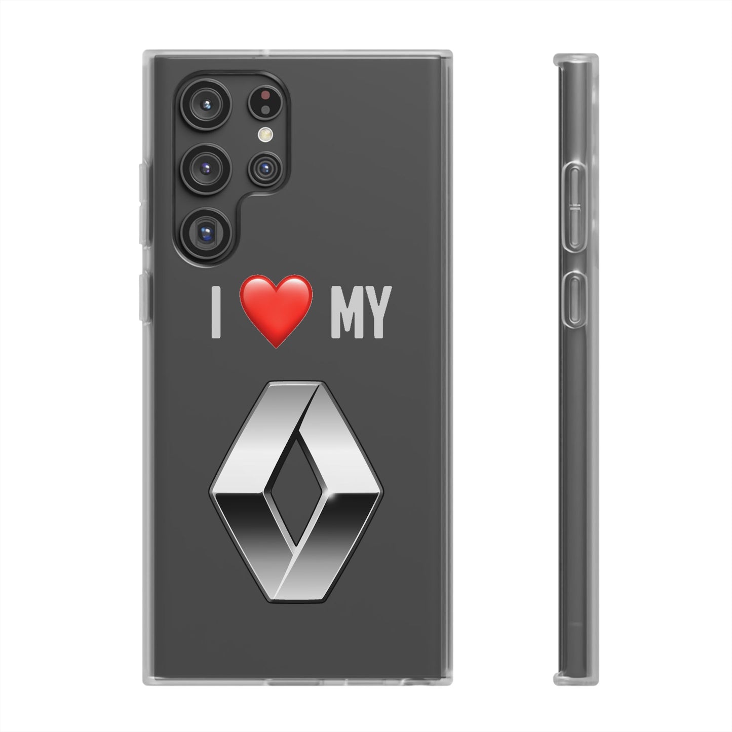 Renault Phone Case - Flexible And Frosted TPU Plastic I Love My Renault Phone Case