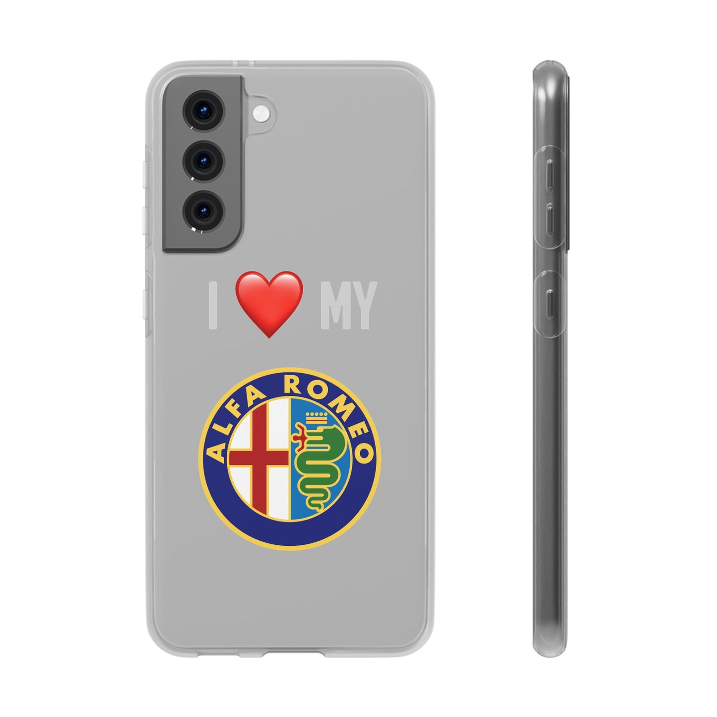 Alfa Romeo Phone Case - Flexible And Frosted TPU Plastic I Love My Alfa Romeo Phone Case