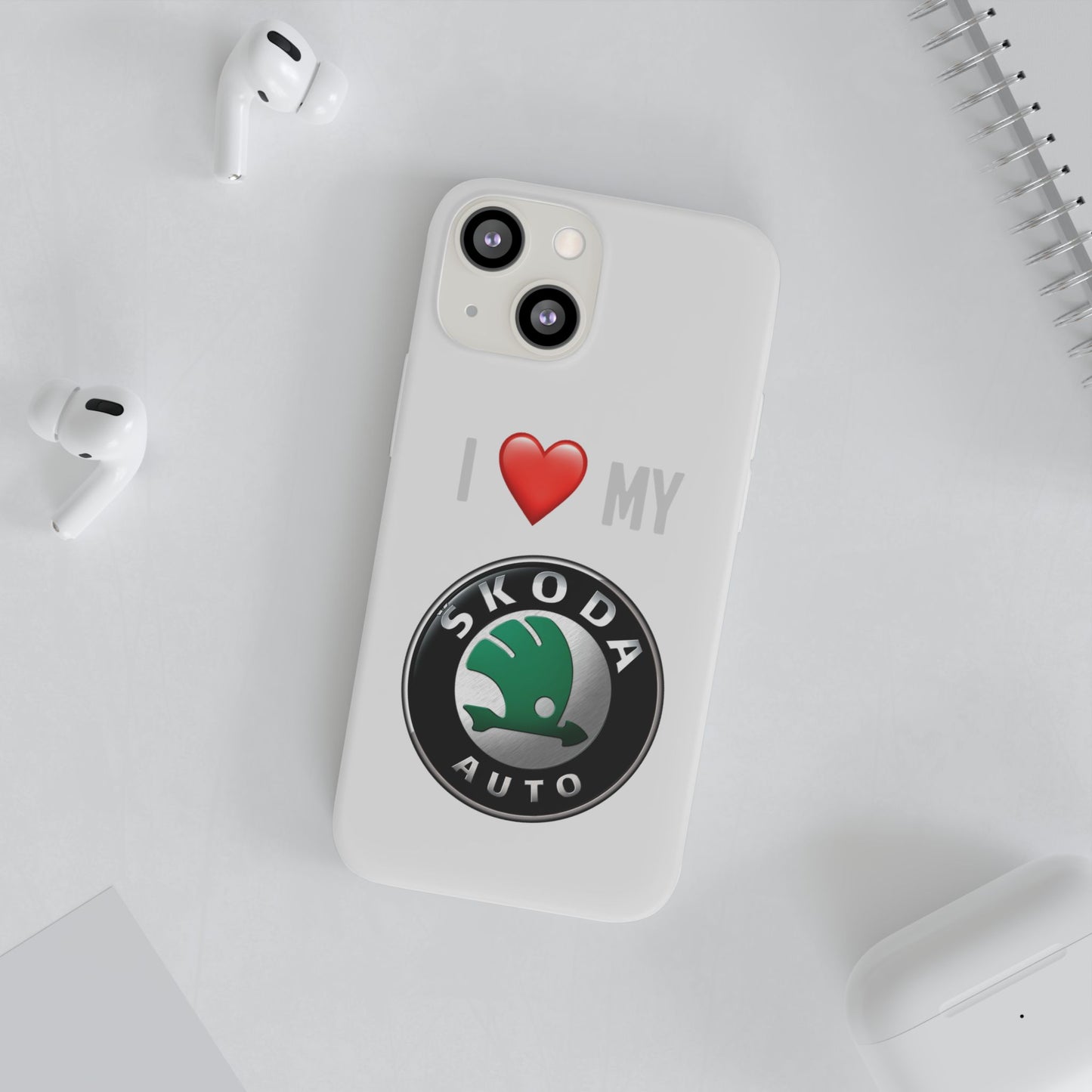 Skoda Phone Case - Flexible And Frosted TPU Plastic I Love My Skoda Phone Case