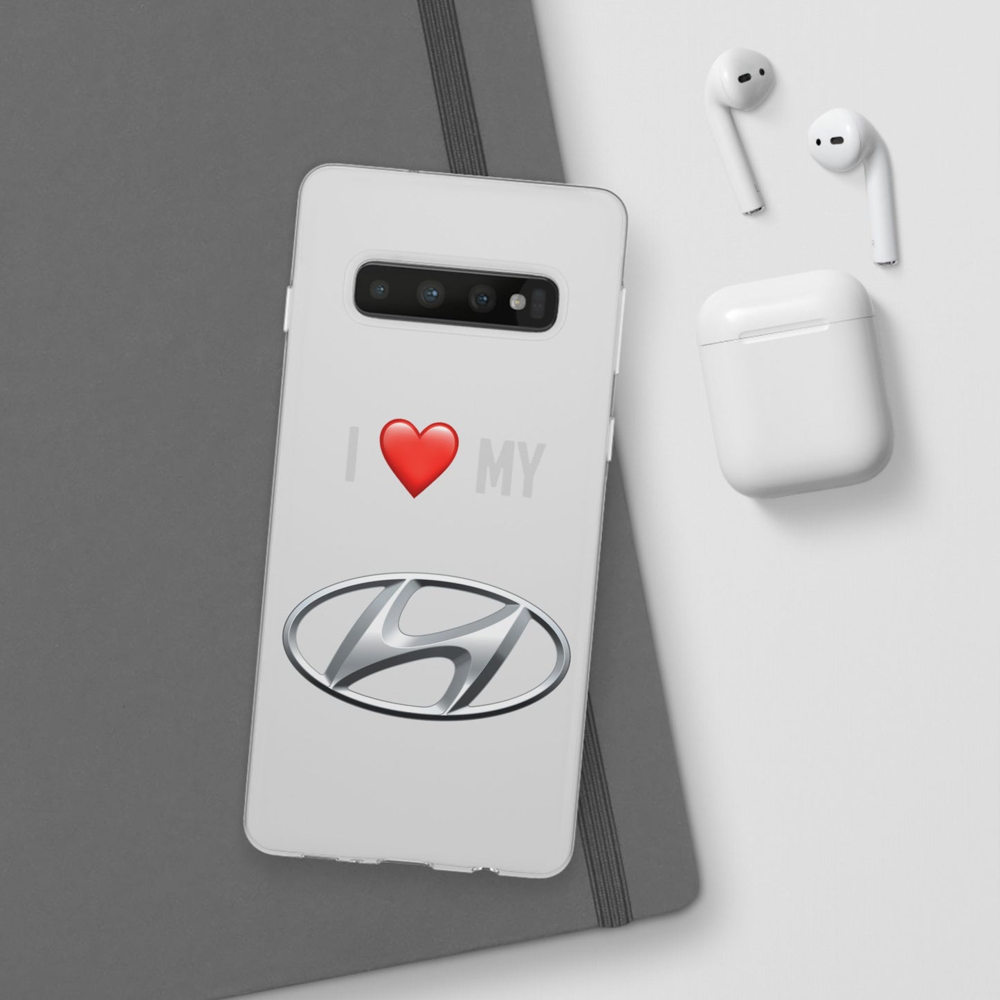 Hyundai Phone Case - Flexible And Frosted TPU Plastic I Love My Hyundai Phone Case