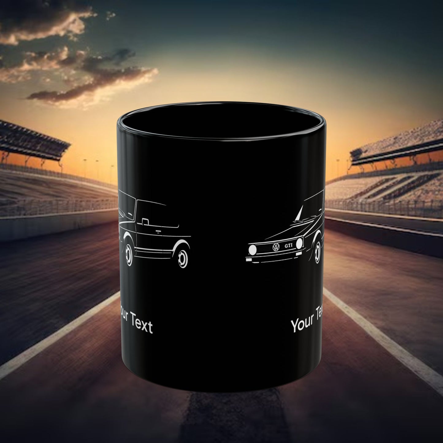 Golf GTI Mk 1 Mug (With or Without Personalisation) 11oz or 15oz. Perfect Gift