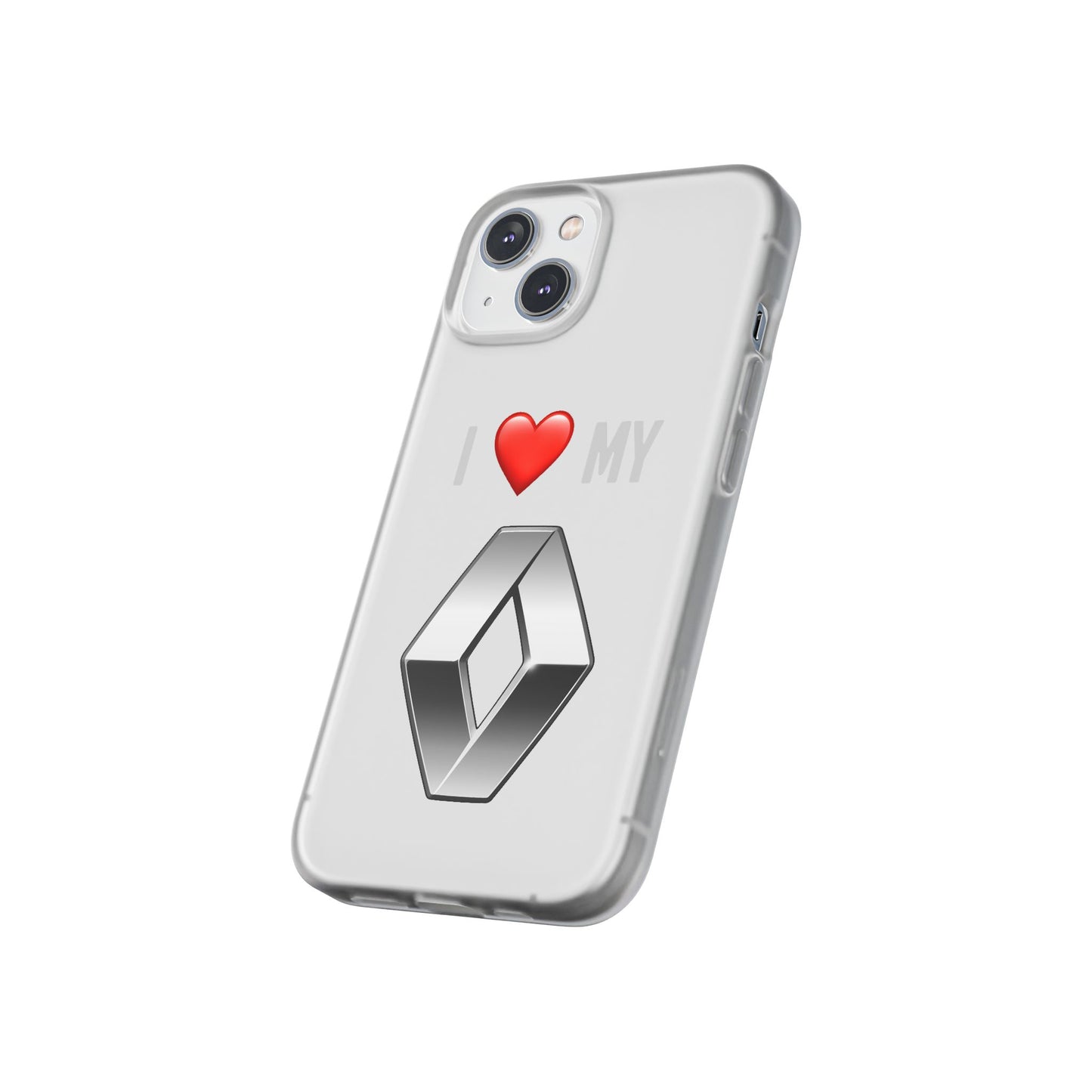 Renault Phone Case - Flexible And Frosted TPU Plastic I Love My Renault Phone Case