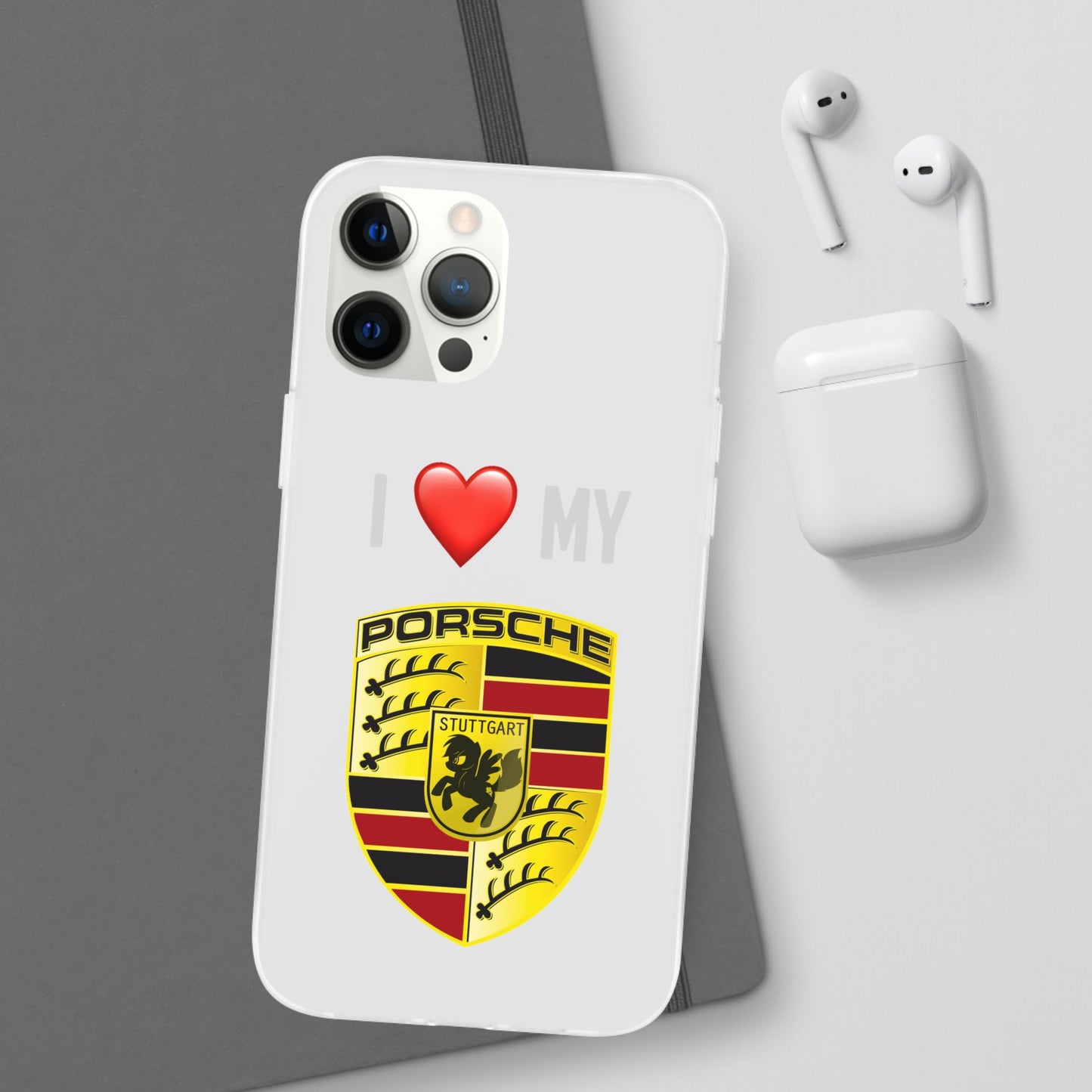 Porsche Phone Case - Flexible And Frosted TPU Plastic I Love My Porsche Phone Case