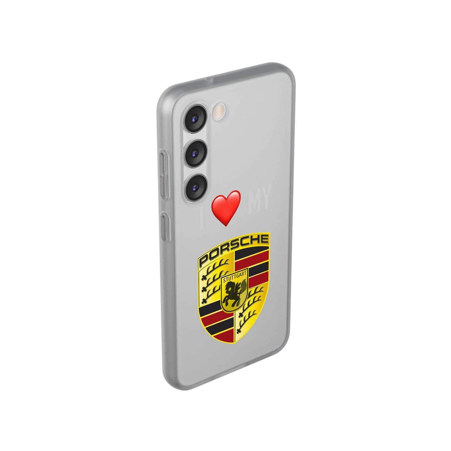Porsche Phone Case - Flexible And Frosted TPU Plastic I Love My Porsche Phone Case