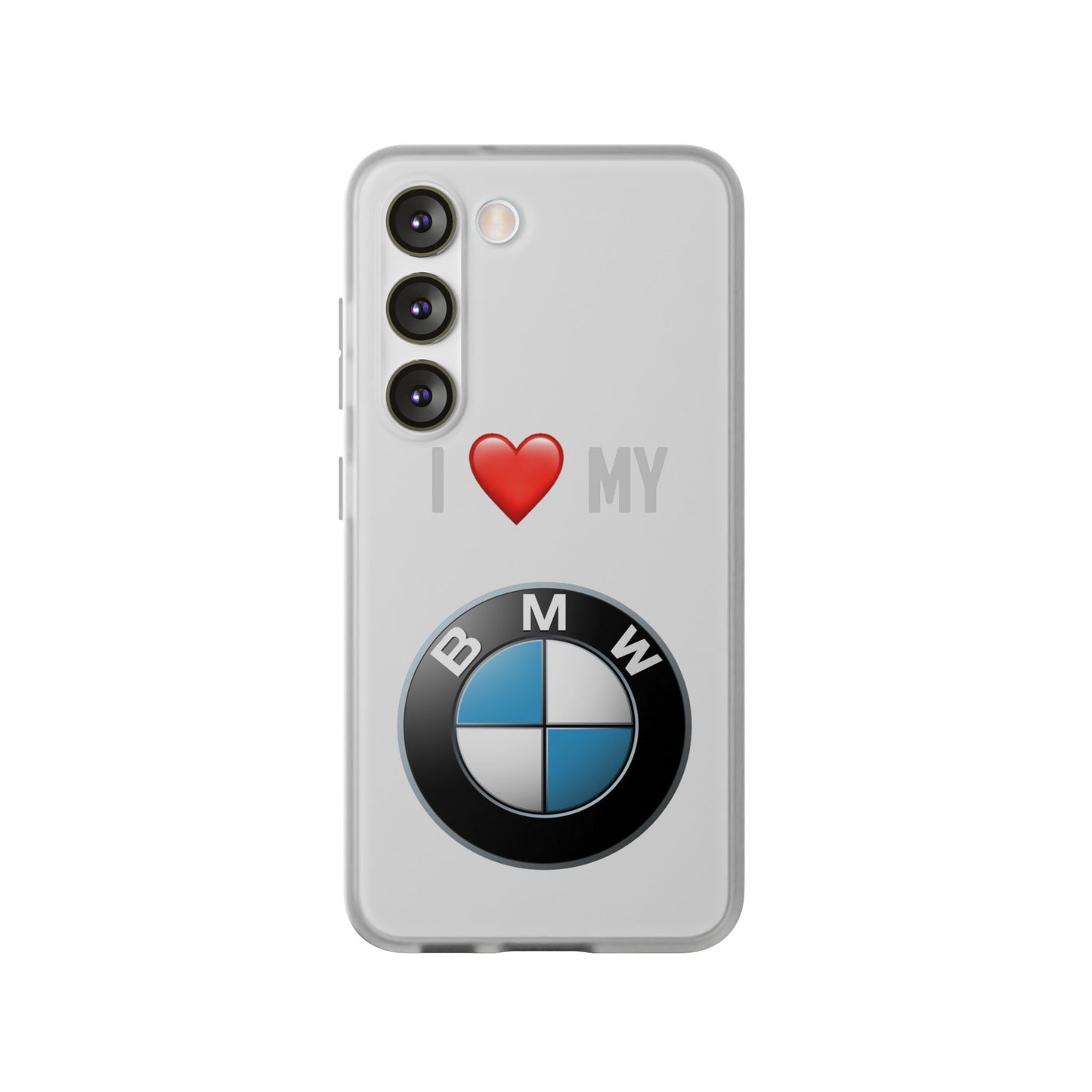 BMW Phone Case - Flexible And Frosted TPU Plastic I Love My BMW Phone Case
