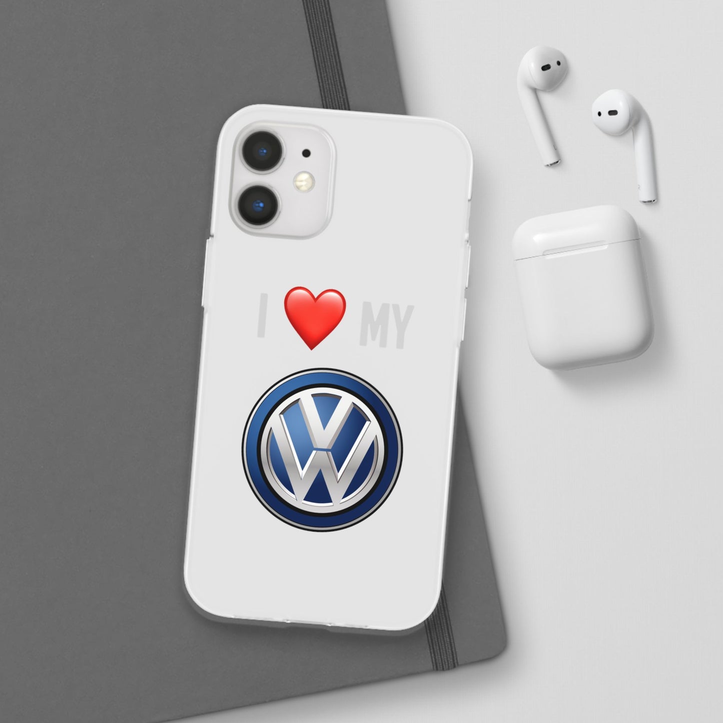 Volkswagen Phone Case - Flexible And Frosted TPU Plastic I Love My Volkswagen Phone Case