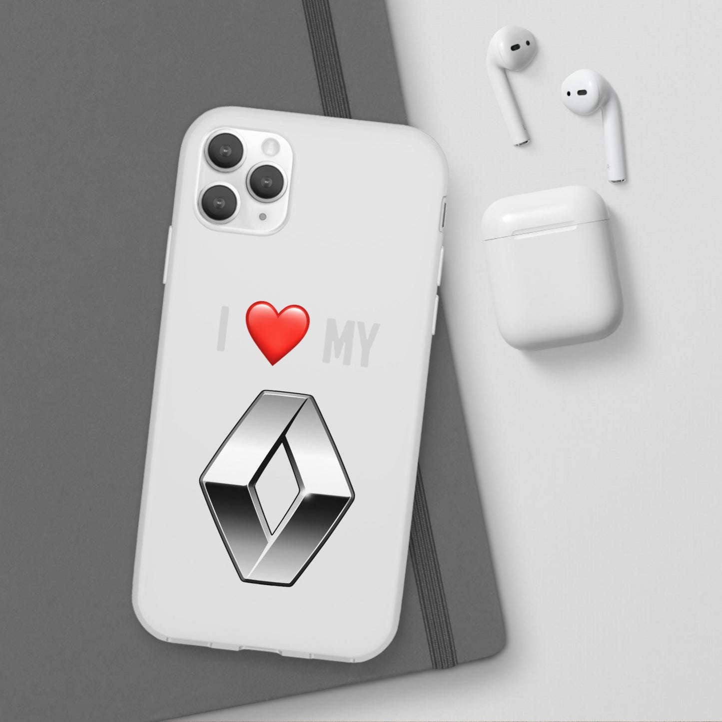 Renault Phone Case - Flexible And Frosted TPU Plastic I Love My Renault Phone Case