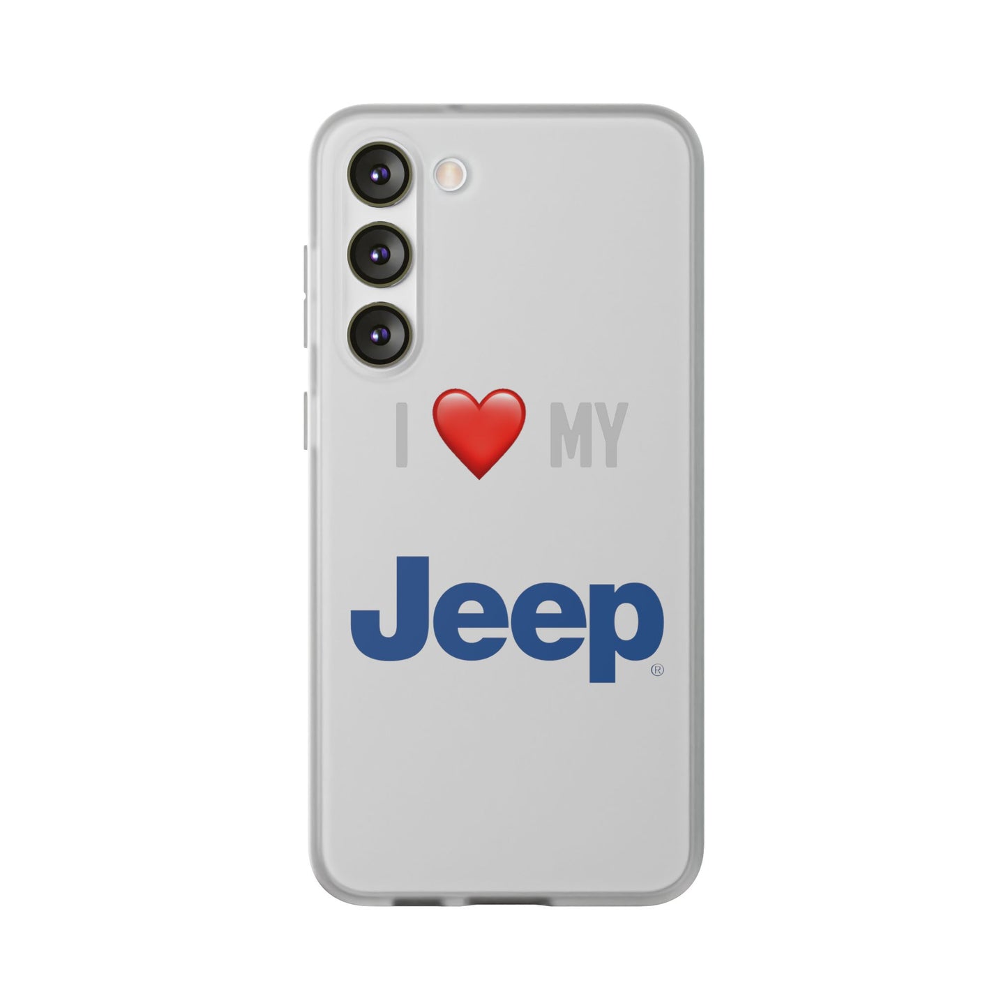 Jeep Phone Case - Flexible And Frosted TPU Plastic I Love My Jeep Phone Case
