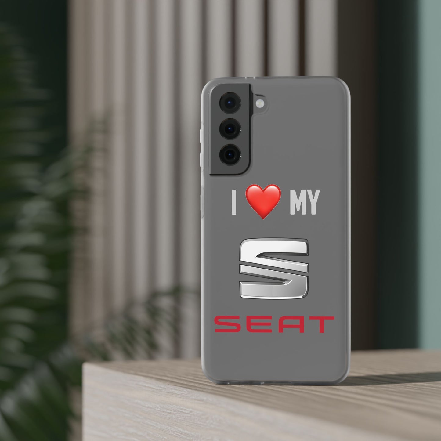 Seat Phone Case - Flexible And Frosted TPU Plastic I Love My Seat Phone Case