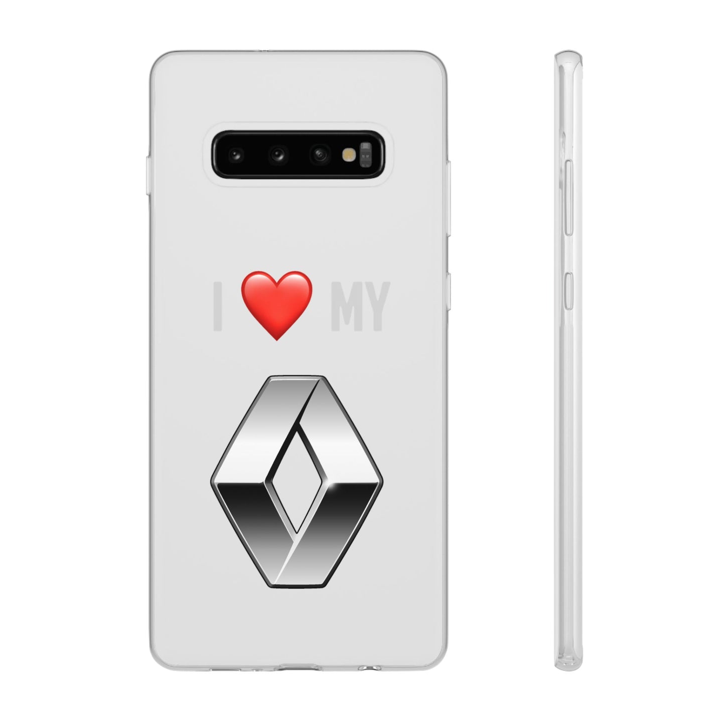 Renault Phone Case - Flexible And Frosted TPU Plastic I Love My Renault Phone Case