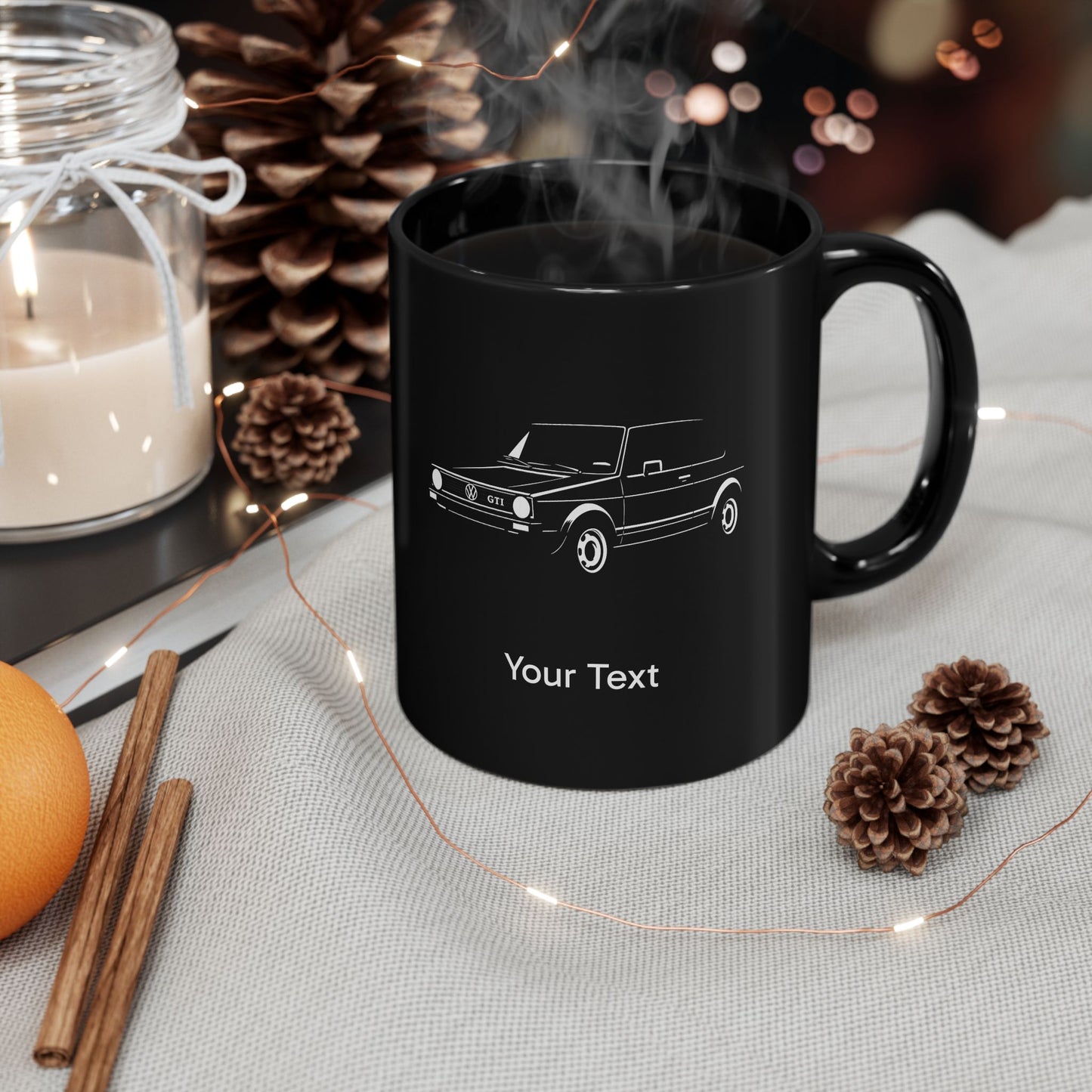 Golf GTI Mk 1 Mug (With or Without Personalisation) 11oz or 15oz. Perfect Gift
