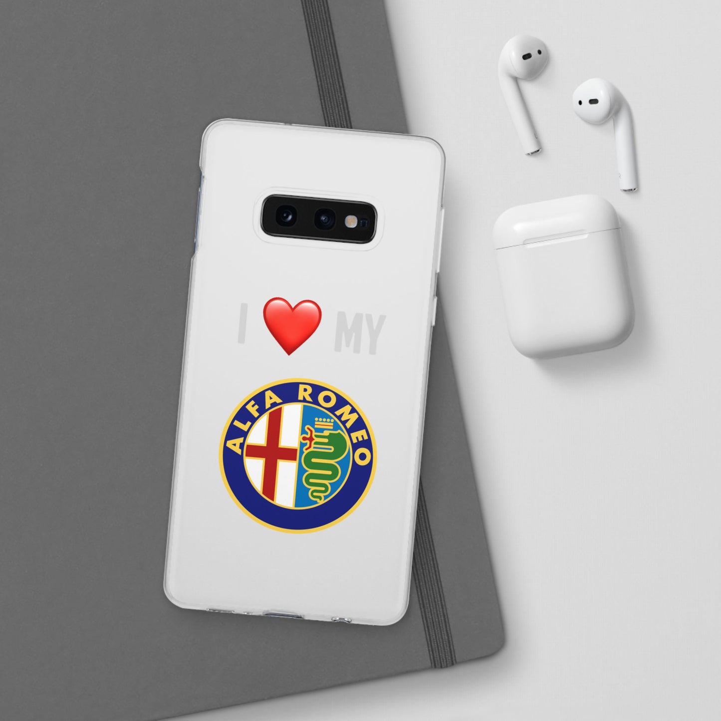Alfa Romeo Phone Case - Flexible And Frosted TPU Plastic I Love My Alfa Romeo Phone Case