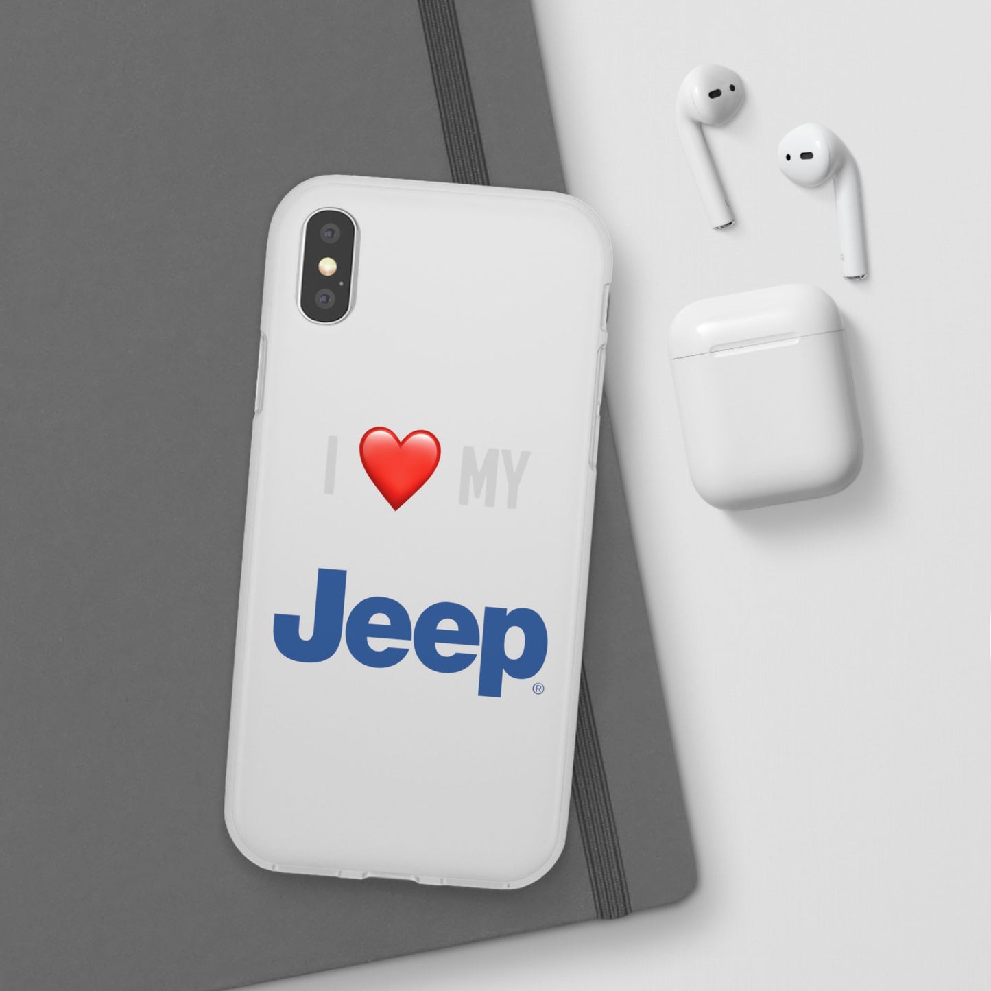 Jeep Phone Case - Flexible And Frosted TPU Plastic I Love My Jeep Phone Case