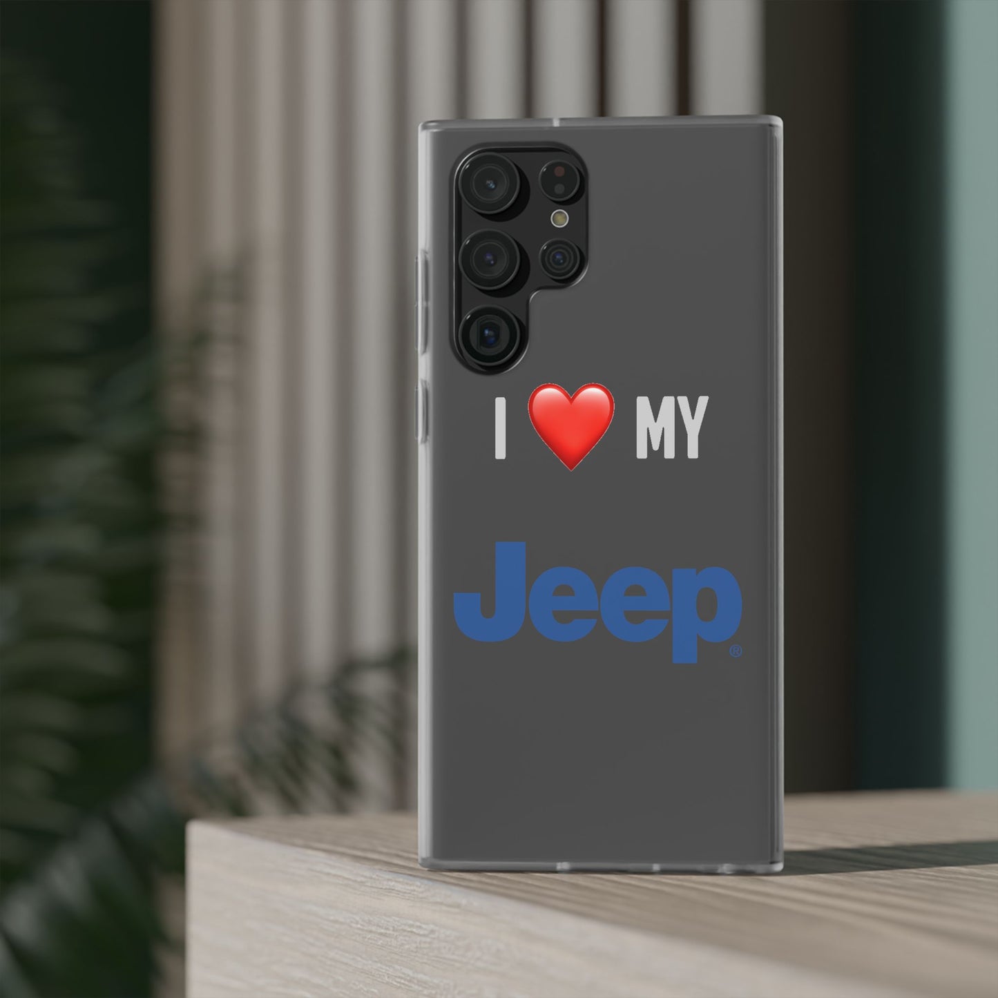 Jeep Phone Case - Flexible And Frosted TPU Plastic I Love My Jeep Phone Case