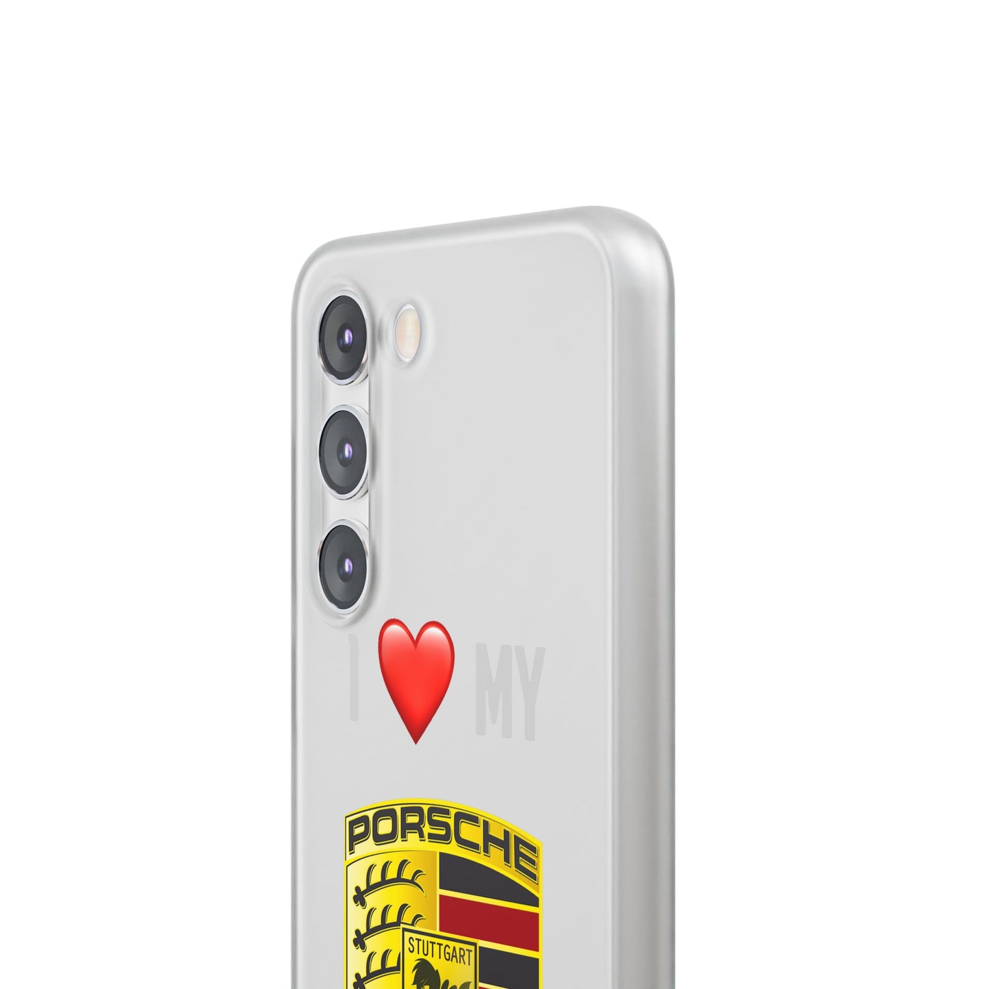 Porsche Phone Case - Flexible And Frosted TPU Plastic I Love My Porsche Phone Case