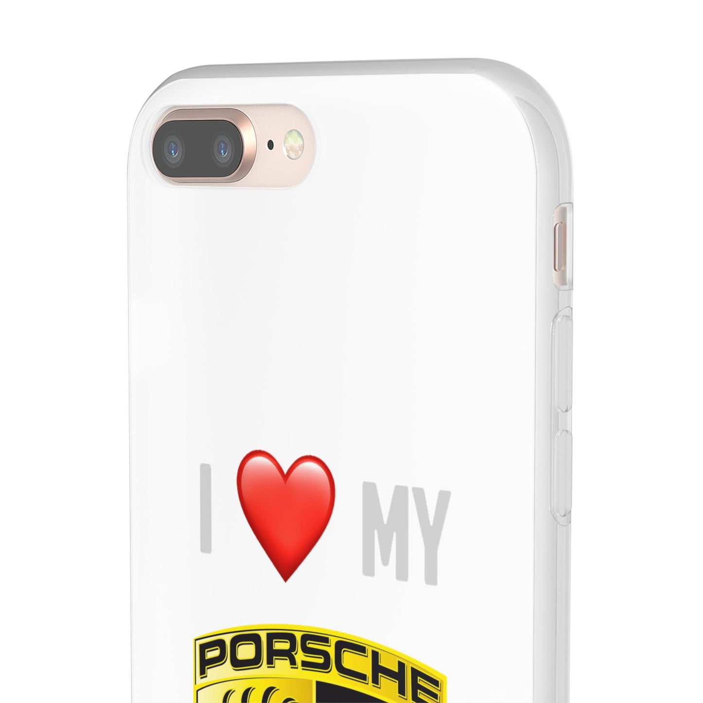 Porsche Phone Case - Flexible And Frosted TPU Plastic I Love My Porsche Phone Case