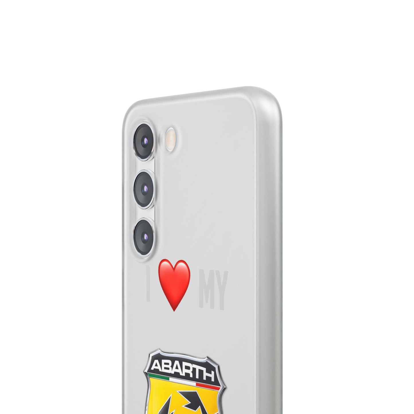 Abarth Phone Case - Flexible And Frosted TPU Plastic I Love My Abarth Phone Case