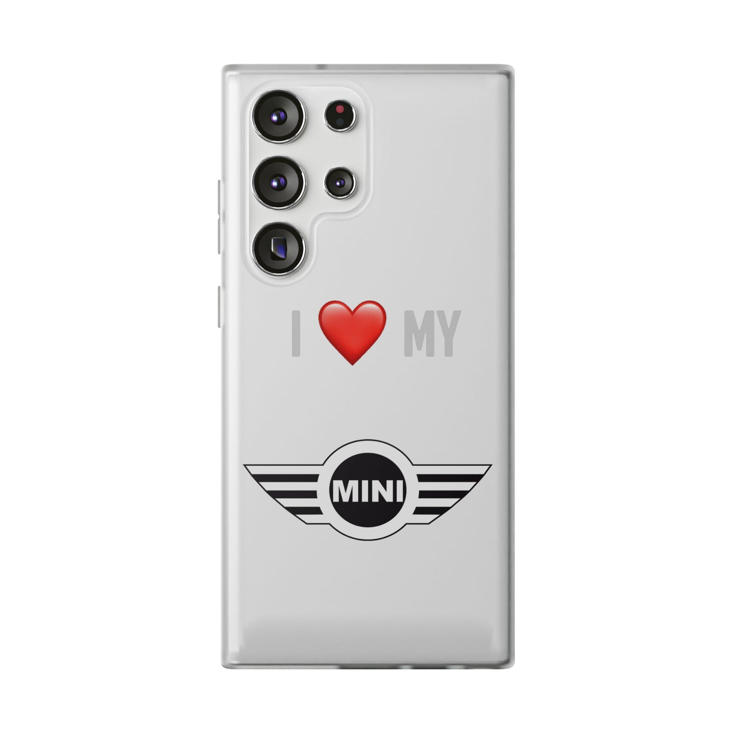 Mini Phone Case - Flexible And Frosted TPU Plastic I Love My Mini Phone Case