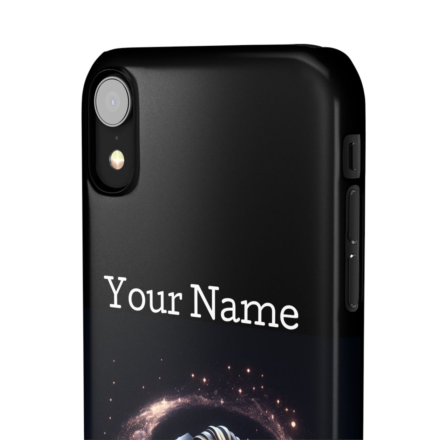 Leo Phone Case - Glossy Black Polycarbonate Snap Case Phone Protection