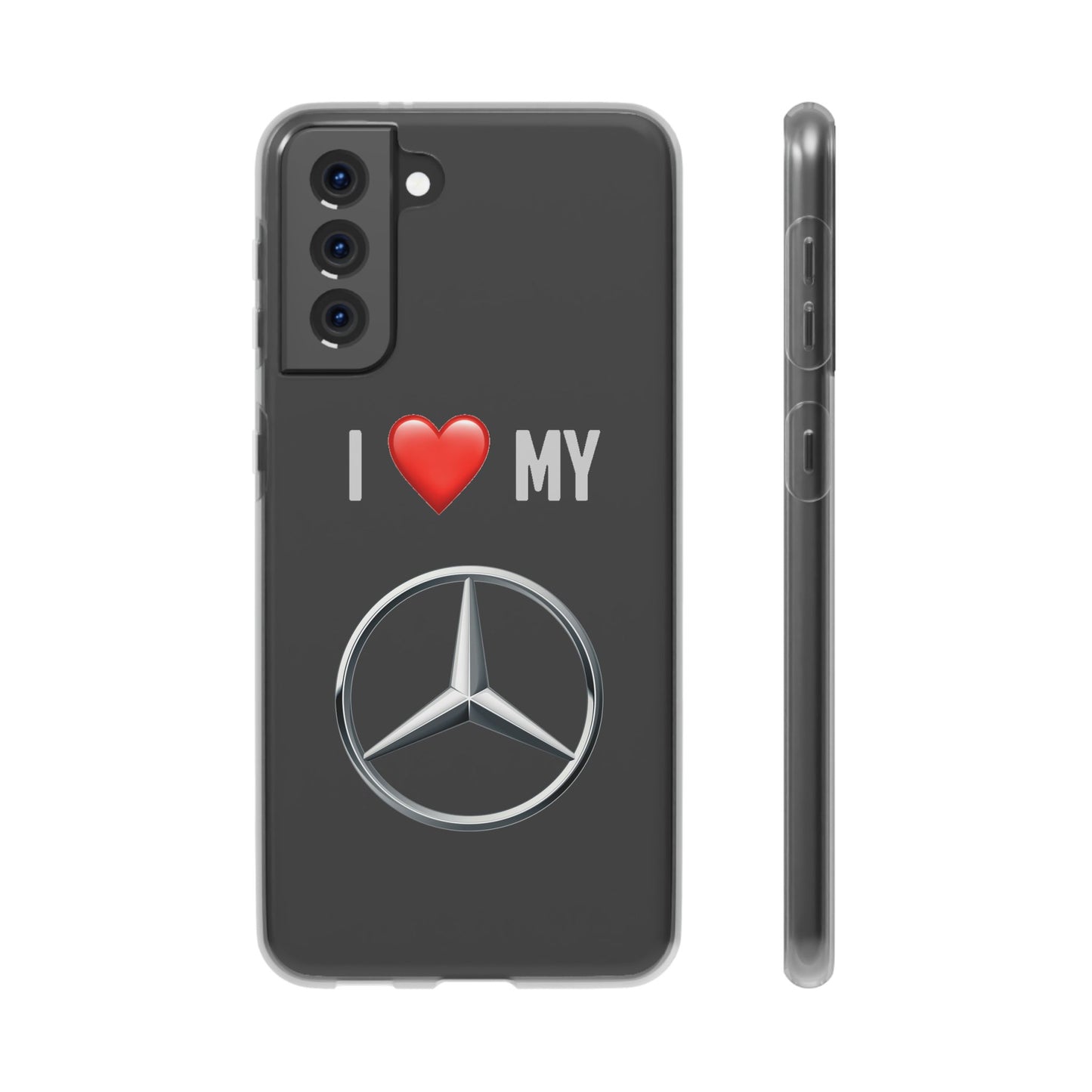 Mercedes Phone Case - Flexible And Frosted TPU Plastic I Love My Mercedes Phone Case